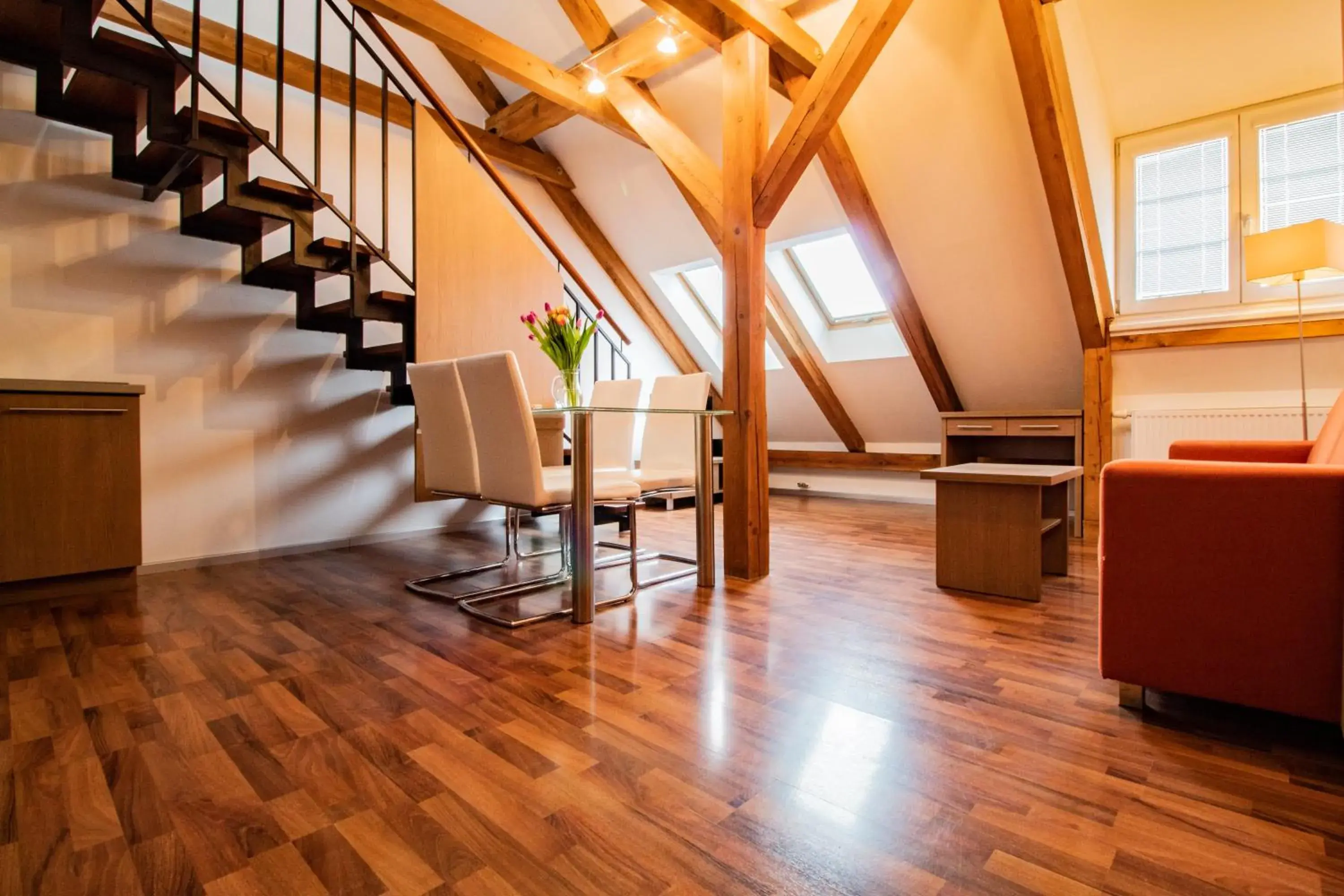 Two-Bedroom Apartment with Terrace - Split Level in Residence U Černé Věže České Budějovice Two-Bedroom Apartment with Terrace - Split Level in Residence U Černé Věže České Budějovice