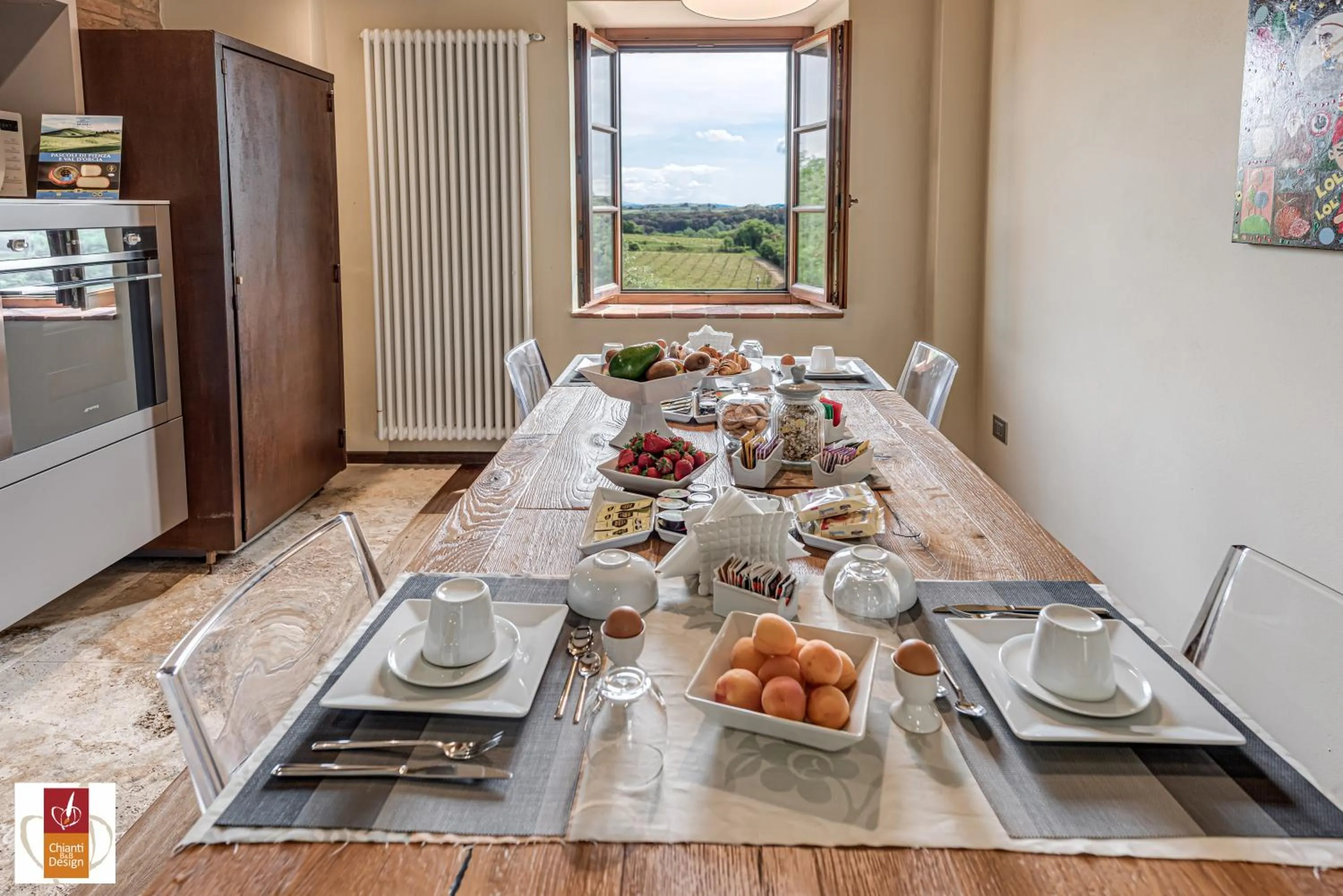 Coffee/tea facilities in Chianti B&B Design infinity pool shared