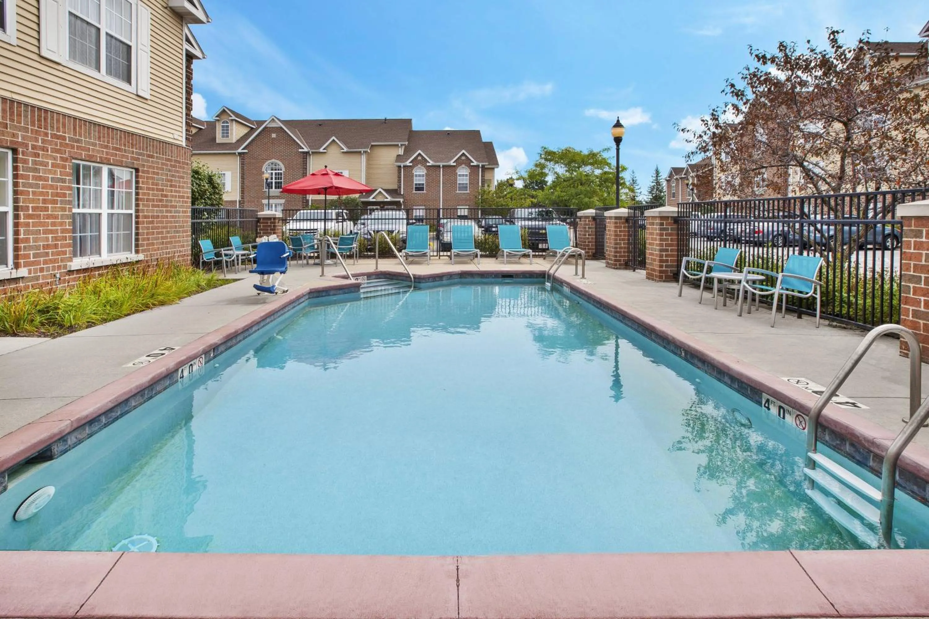 Swimming pool in TownePlace Suites by Marriott Brookfield