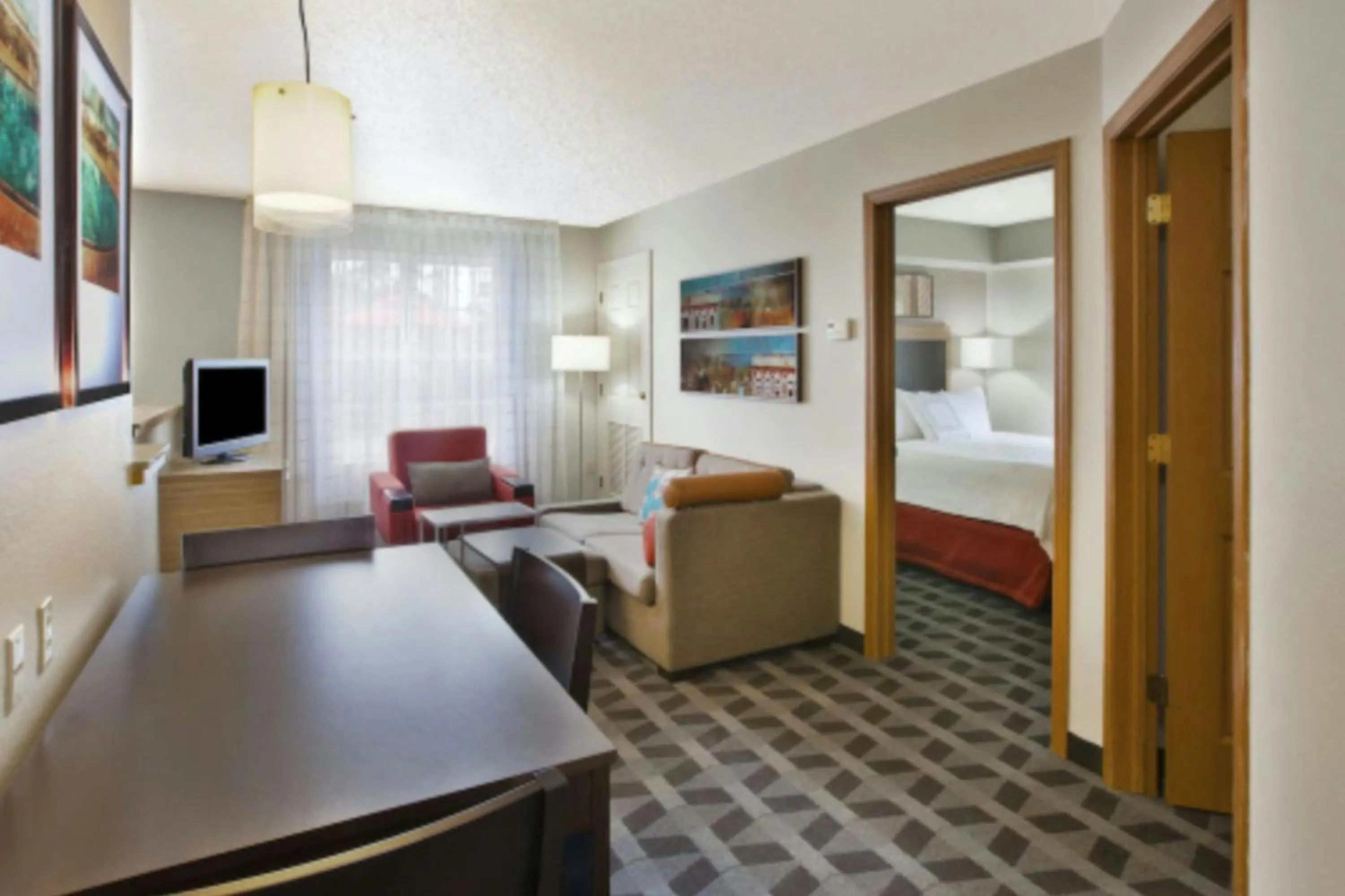 Living room, Bed in TownePlace Suites by Marriott Brookfield