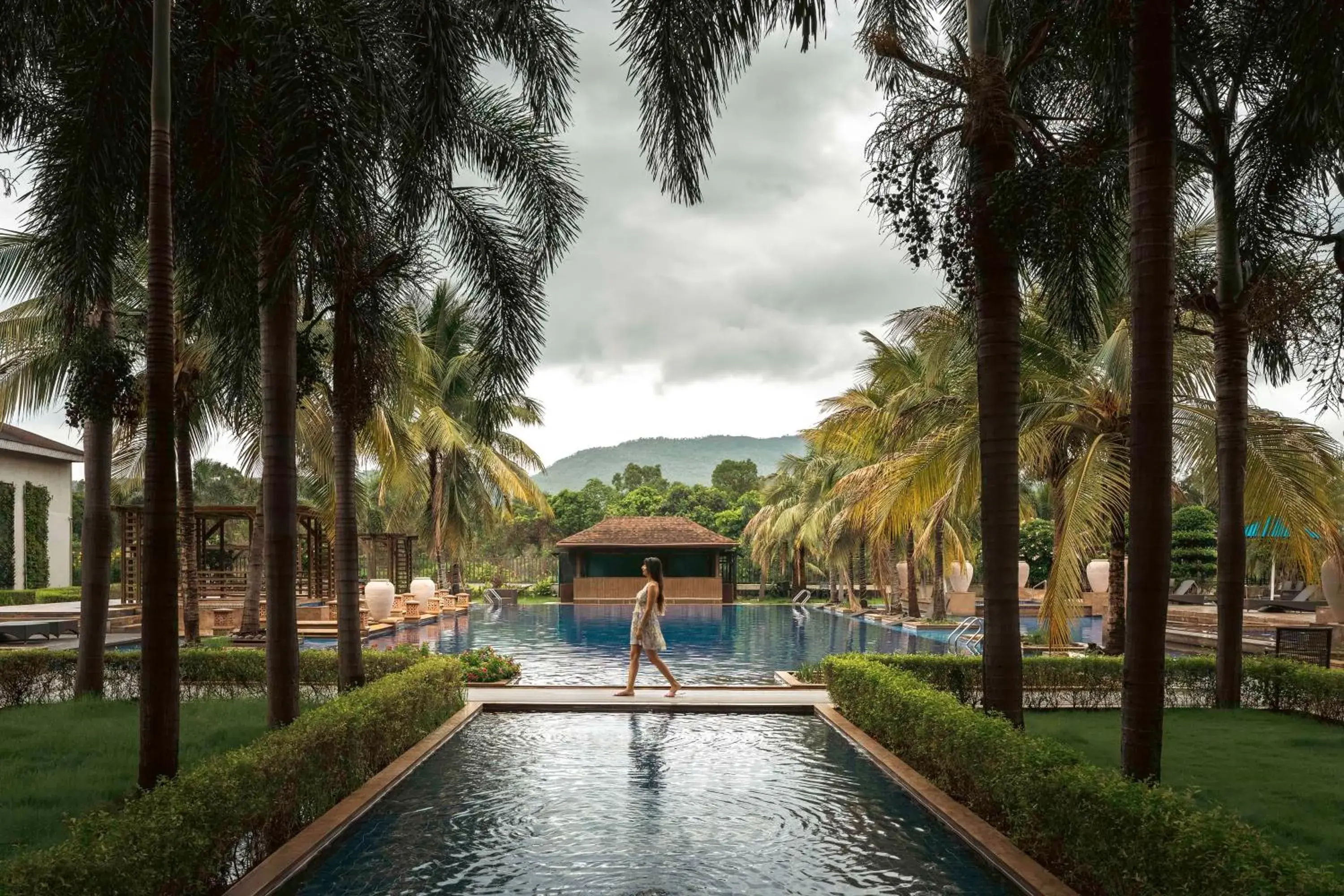 Pool view in Radisson Blu Plaza Resort & Convention Centre Karjat Pool view in Radisson Blu Plaza Resort & Convention Centre Karjat