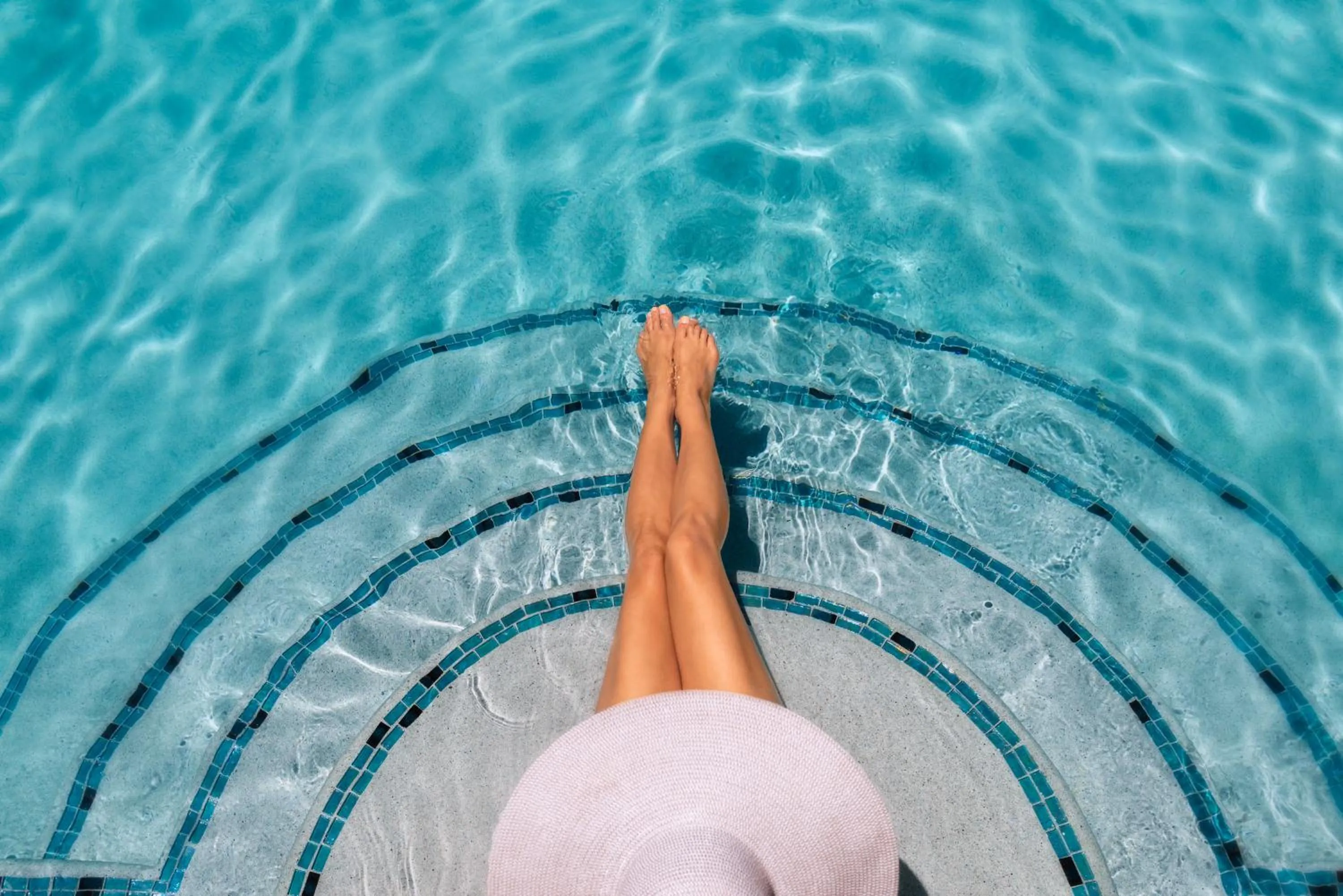 Swimming pool in The Oasis at Grace Bay
