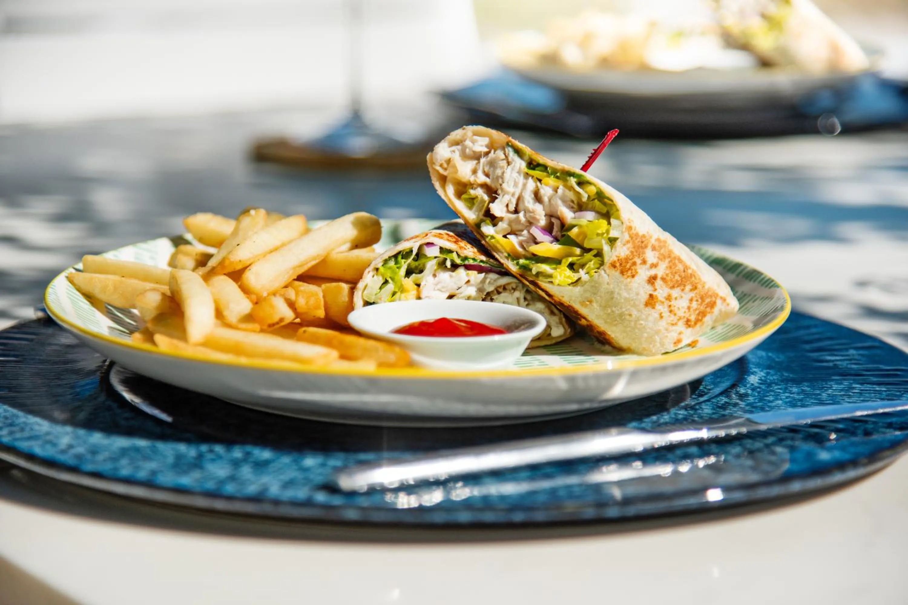 Lunch in The Oasis at Grace Bay