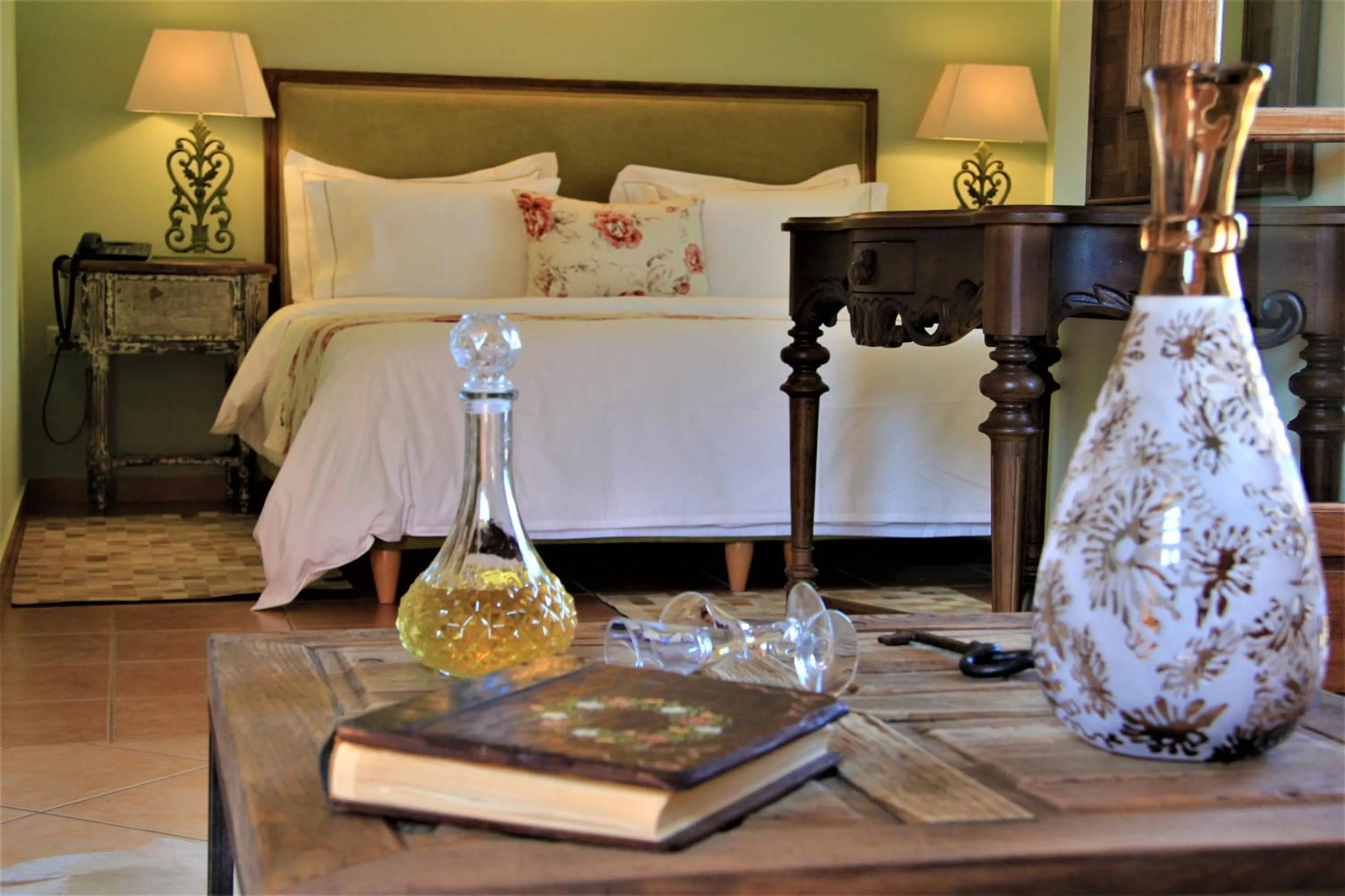 Bed in Liotrivi Historical Mansion and Boutique Hotel