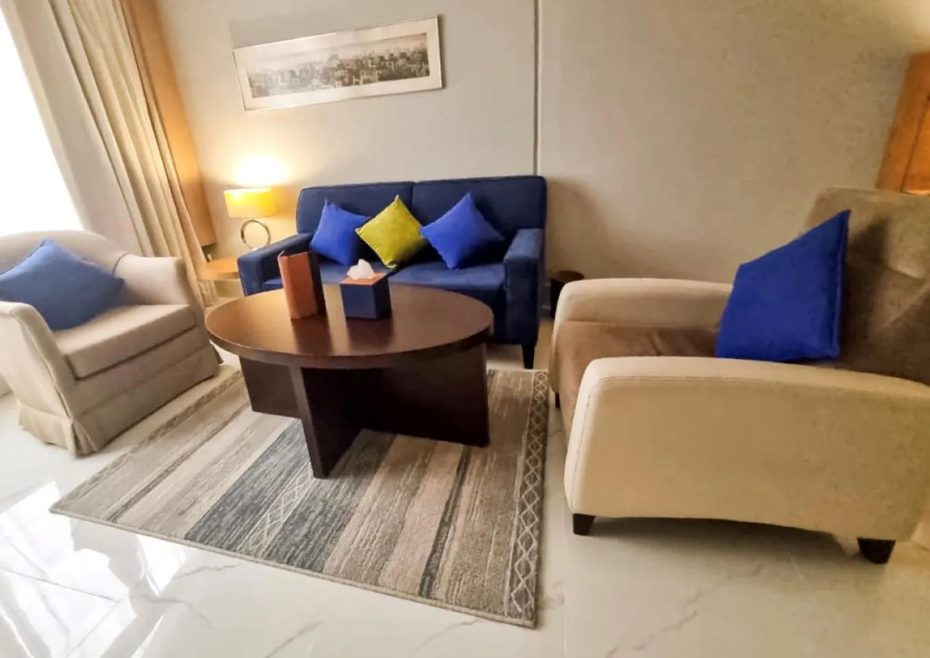 Seating area in Mena Holiday Beach Resort Half Moon