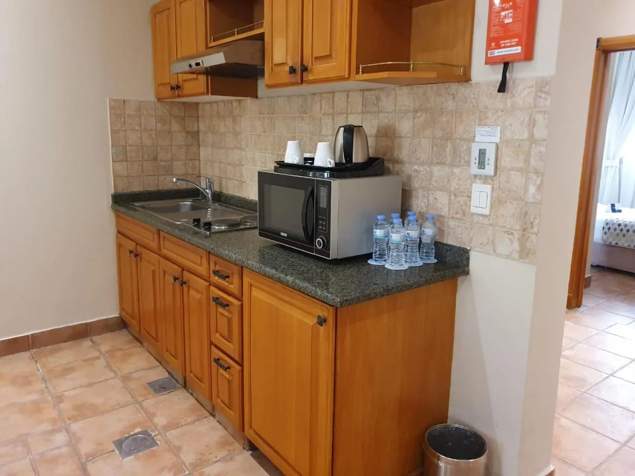 Kitchen or kitchenette in Mena Holiday Beach Resort Half Moon