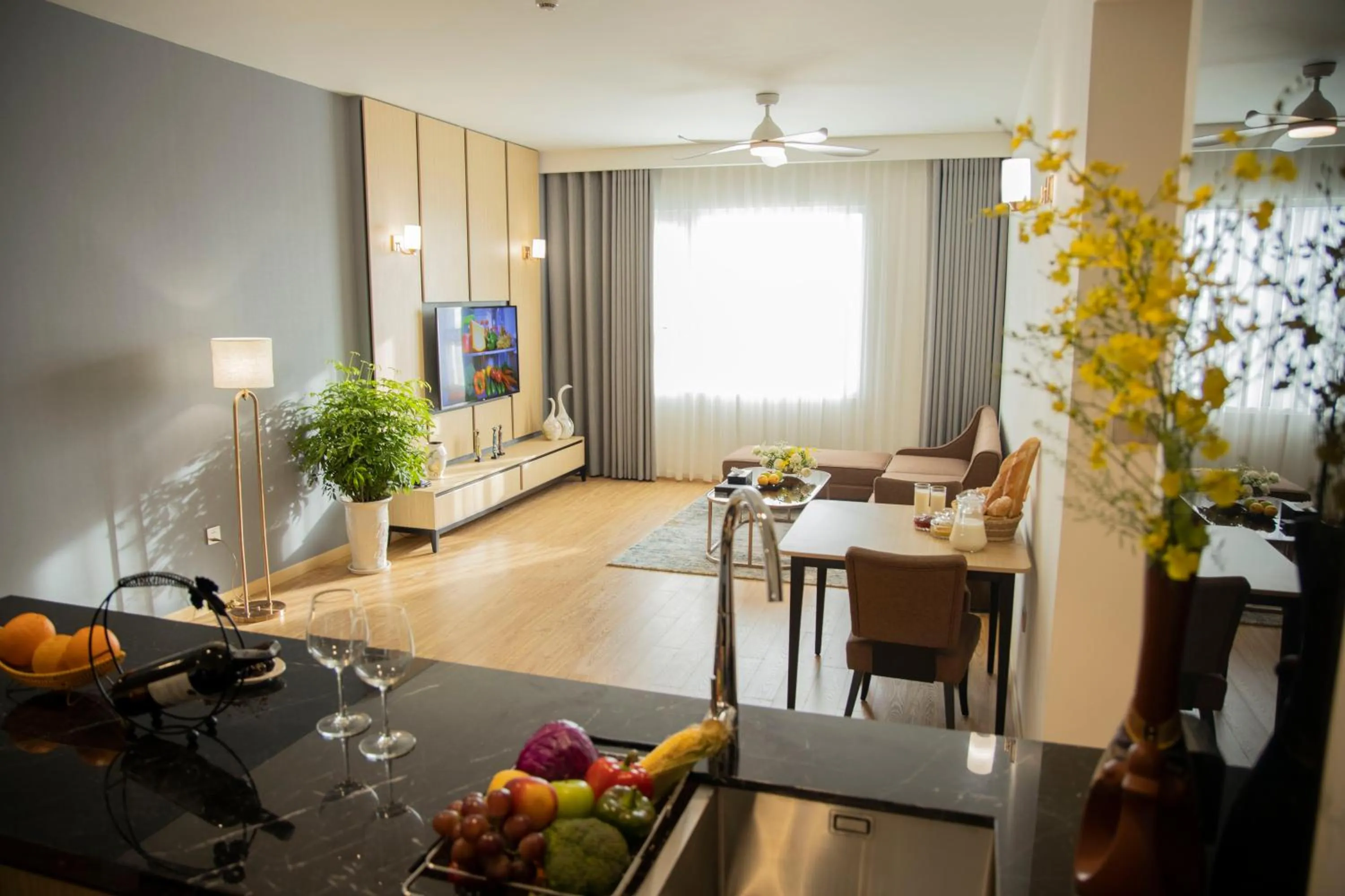 Living room in Pearl River Hotel