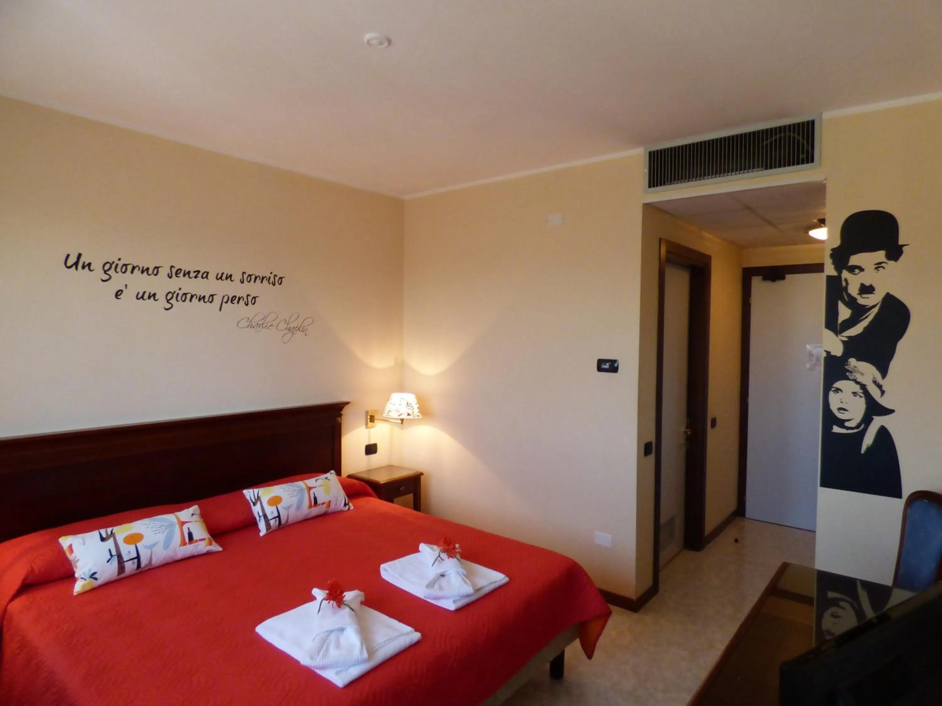 Bed in Hotel Fidenza