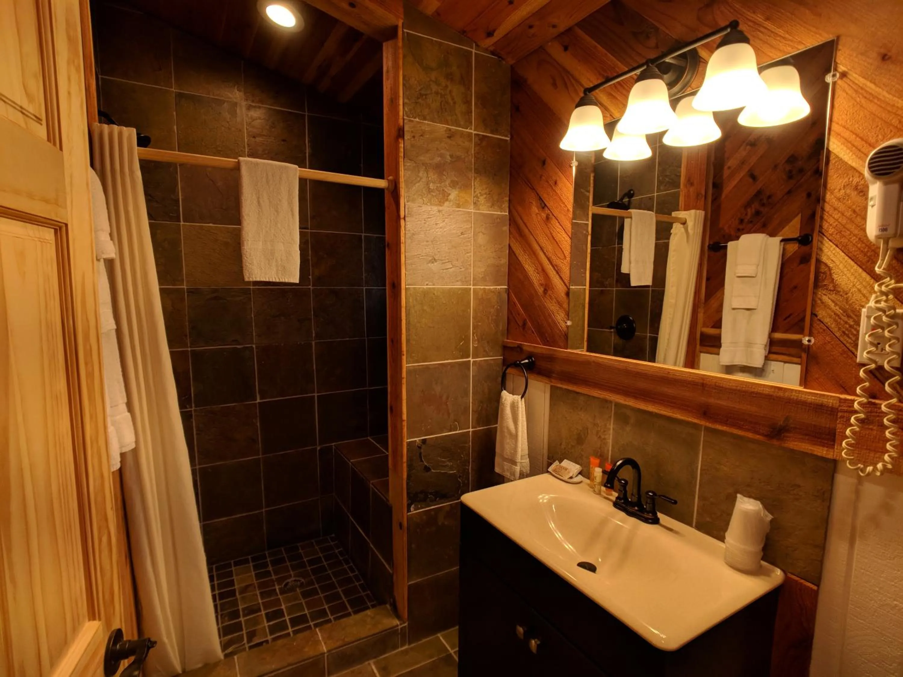 Shower in Emerald Forest Cabins