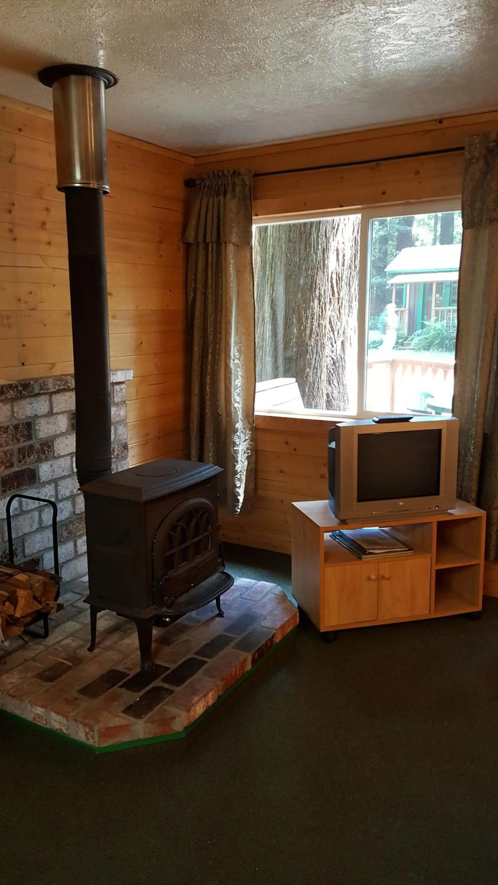 Living room in Emerald Forest Cabins