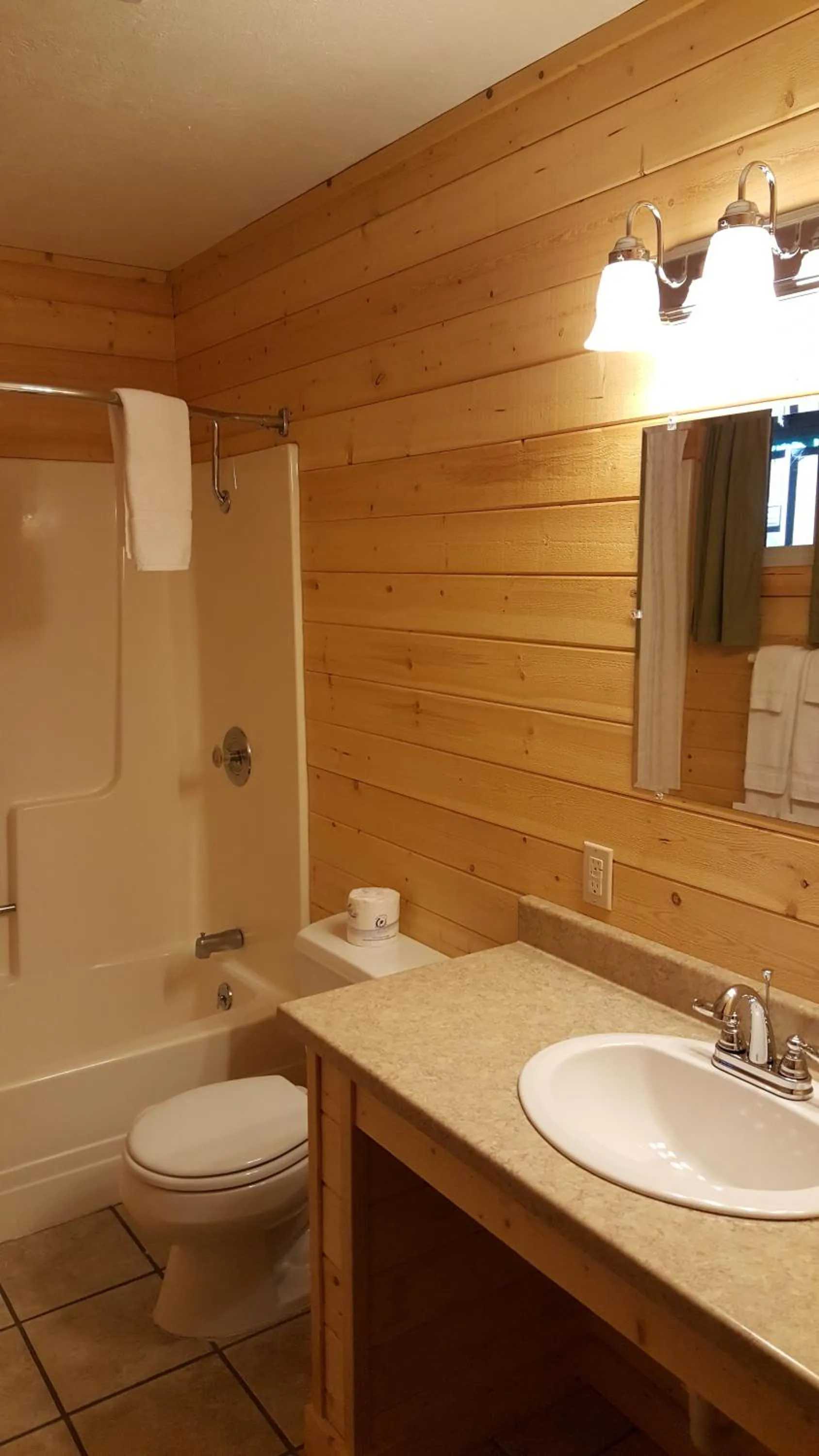 Bathroom in Emerald Forest Cabins