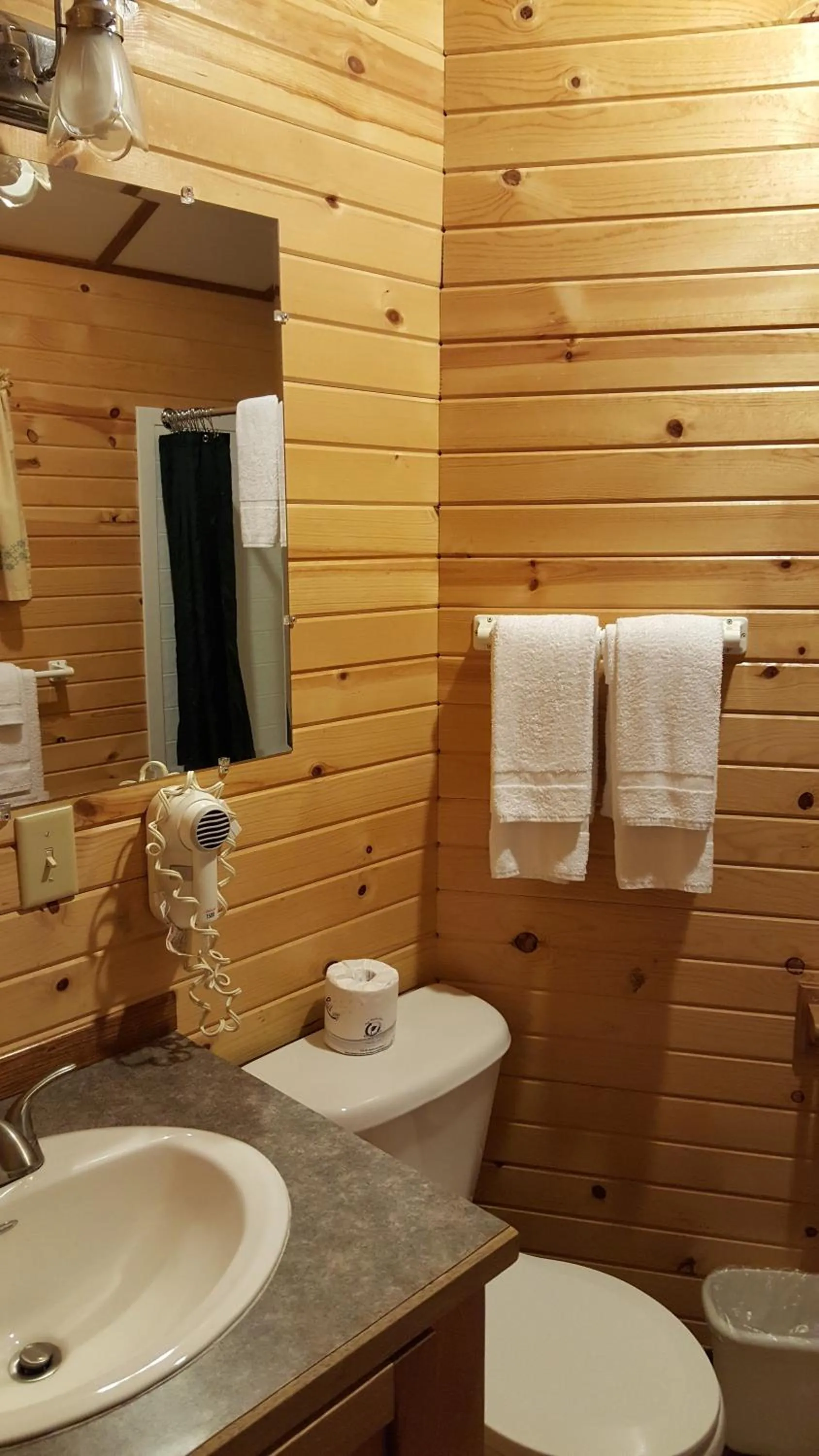 Bathroom in Emerald Forest Cabins