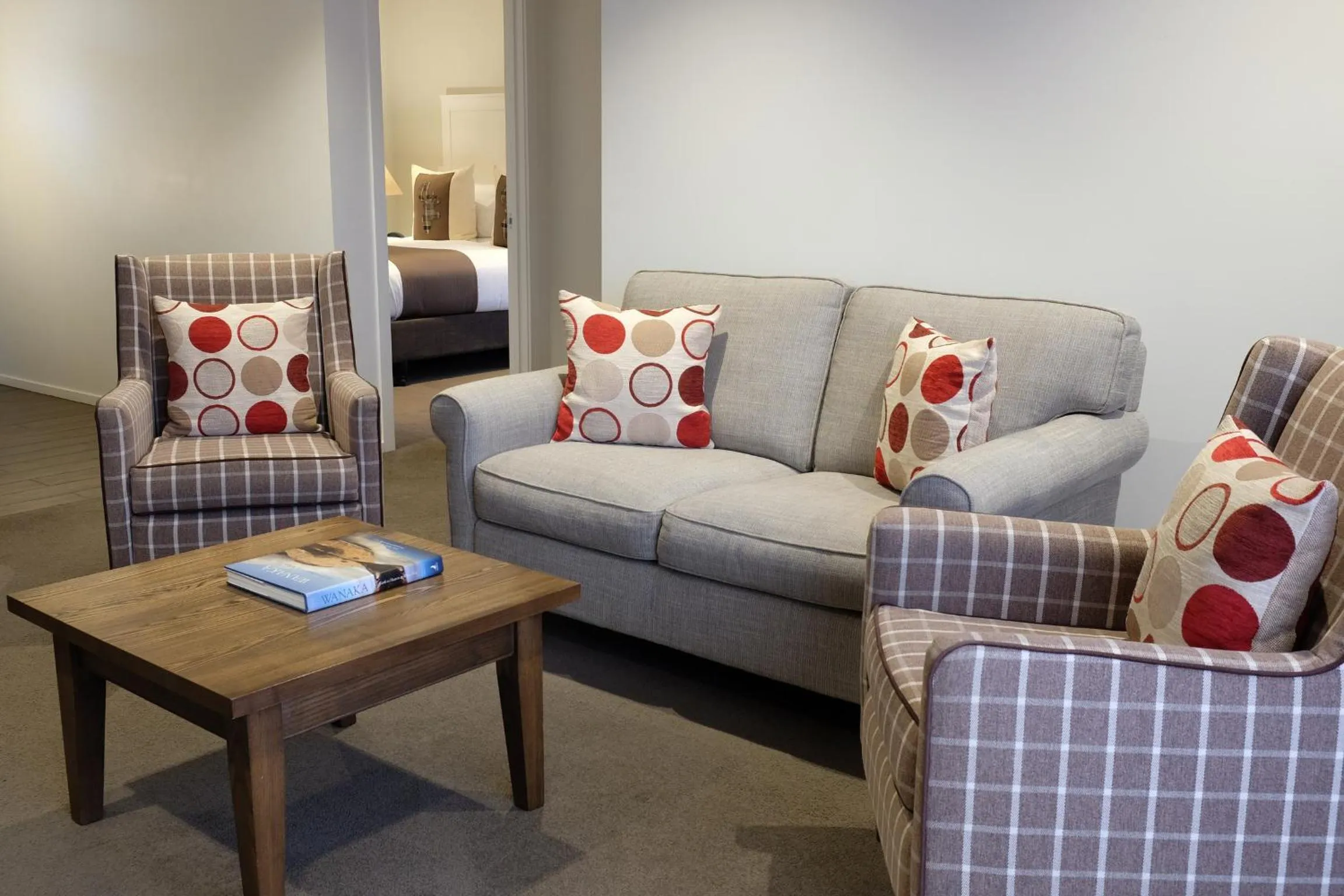 Seating area in West Meadows of Wanaka