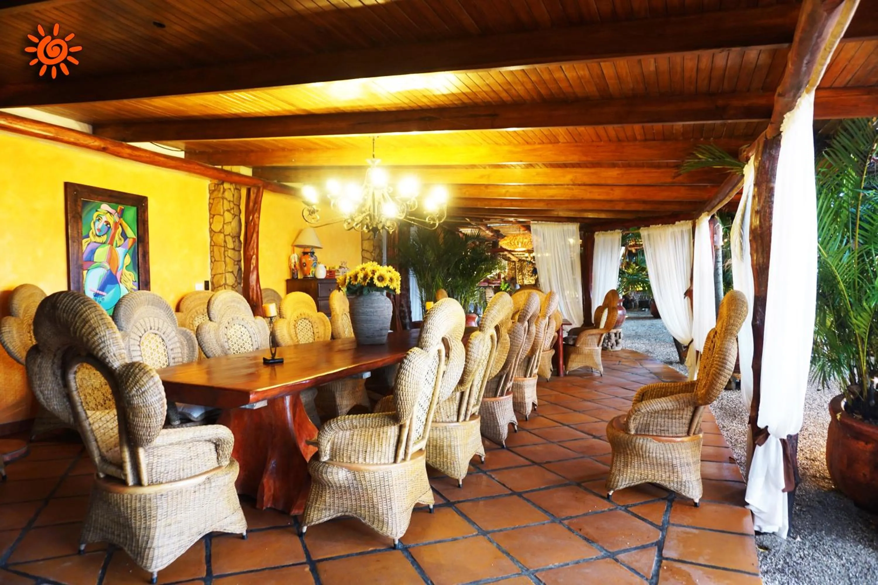 Patio in Locanda Samara Beach