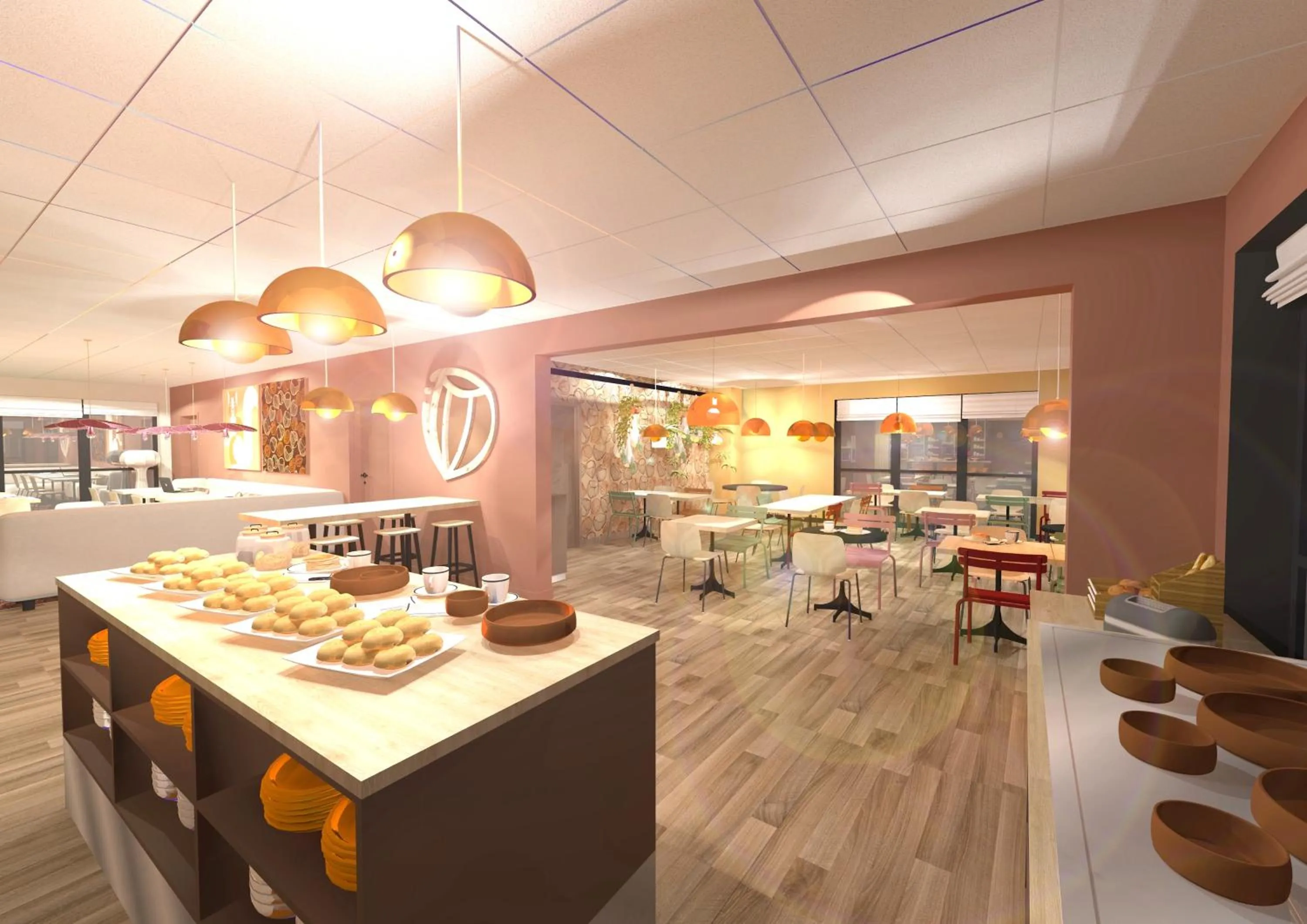 Buffet breakfast in ibis Styles Guéret