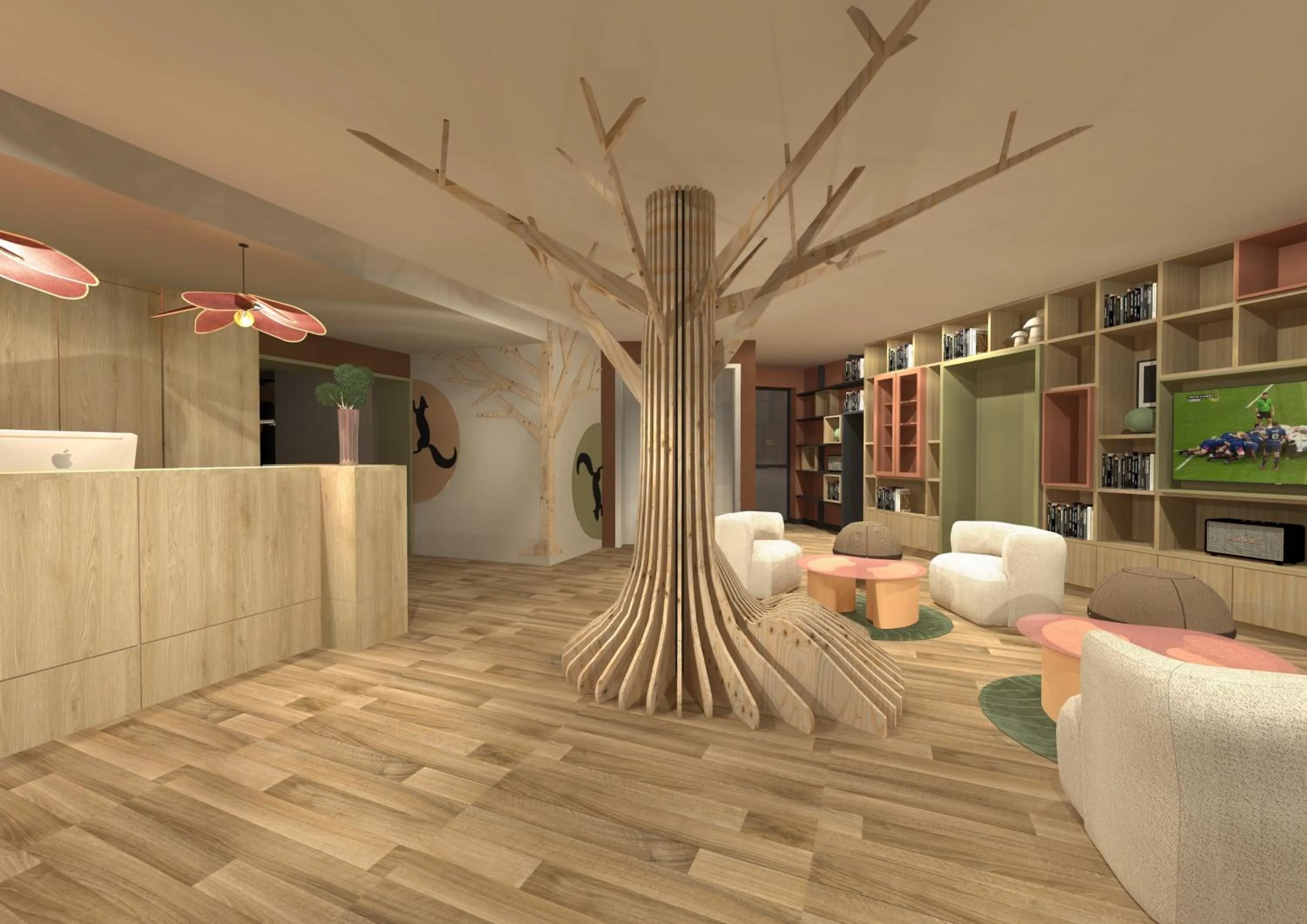 Lobby or reception in ibis Styles Guéret