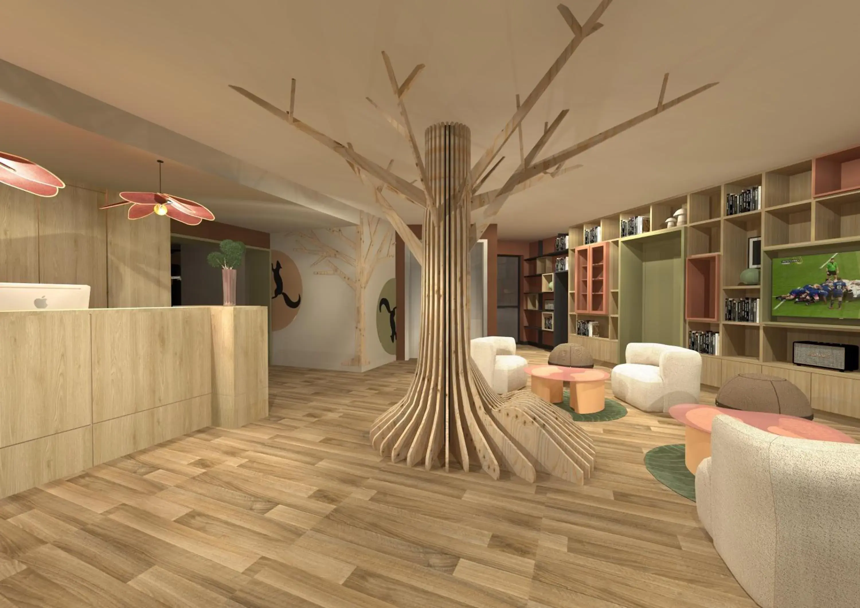 Lobby or reception in ibis Styles Guéret Lobby or reception in ibis Styles Guéret