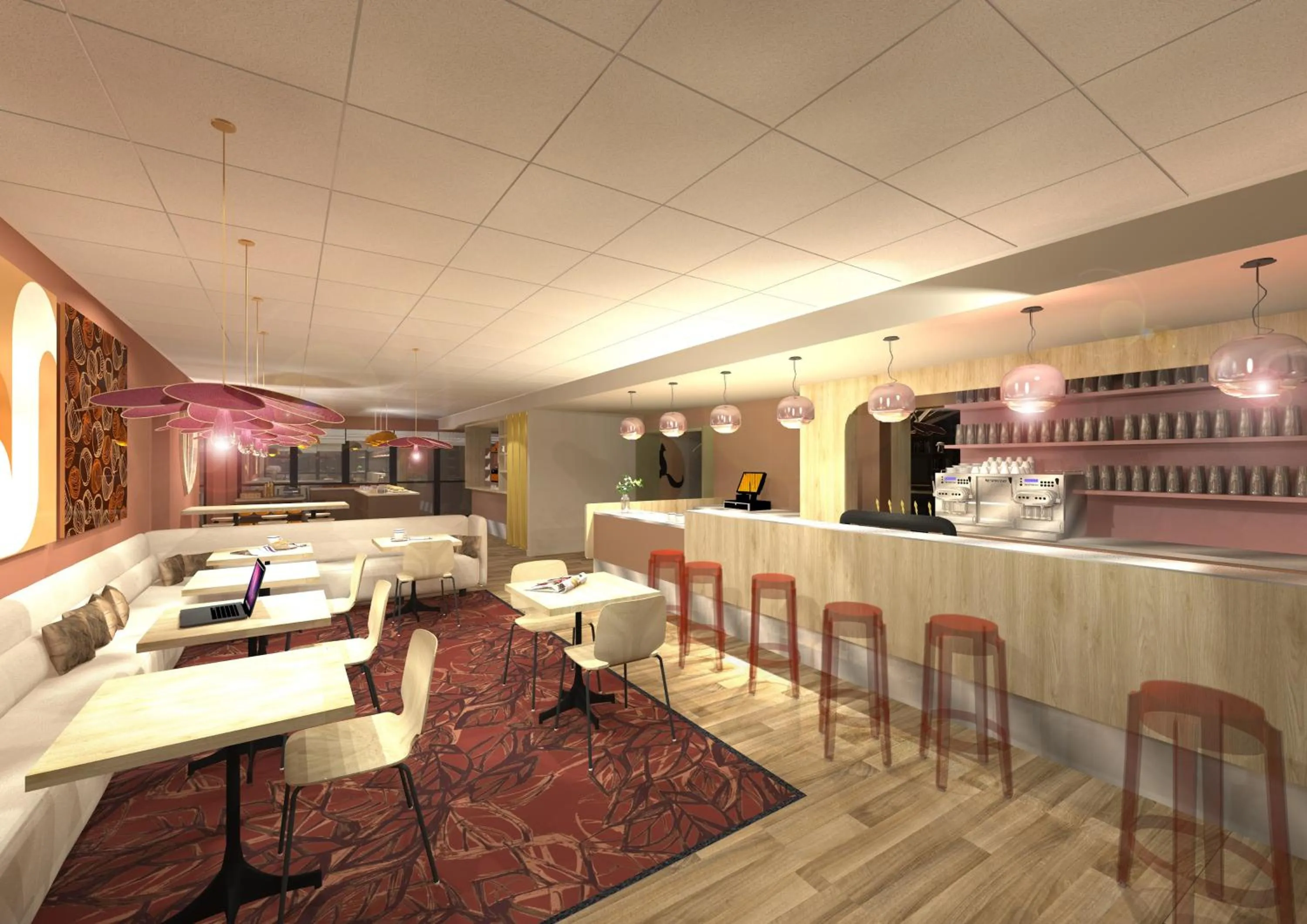 Lounge or bar in ibis Styles Guéret