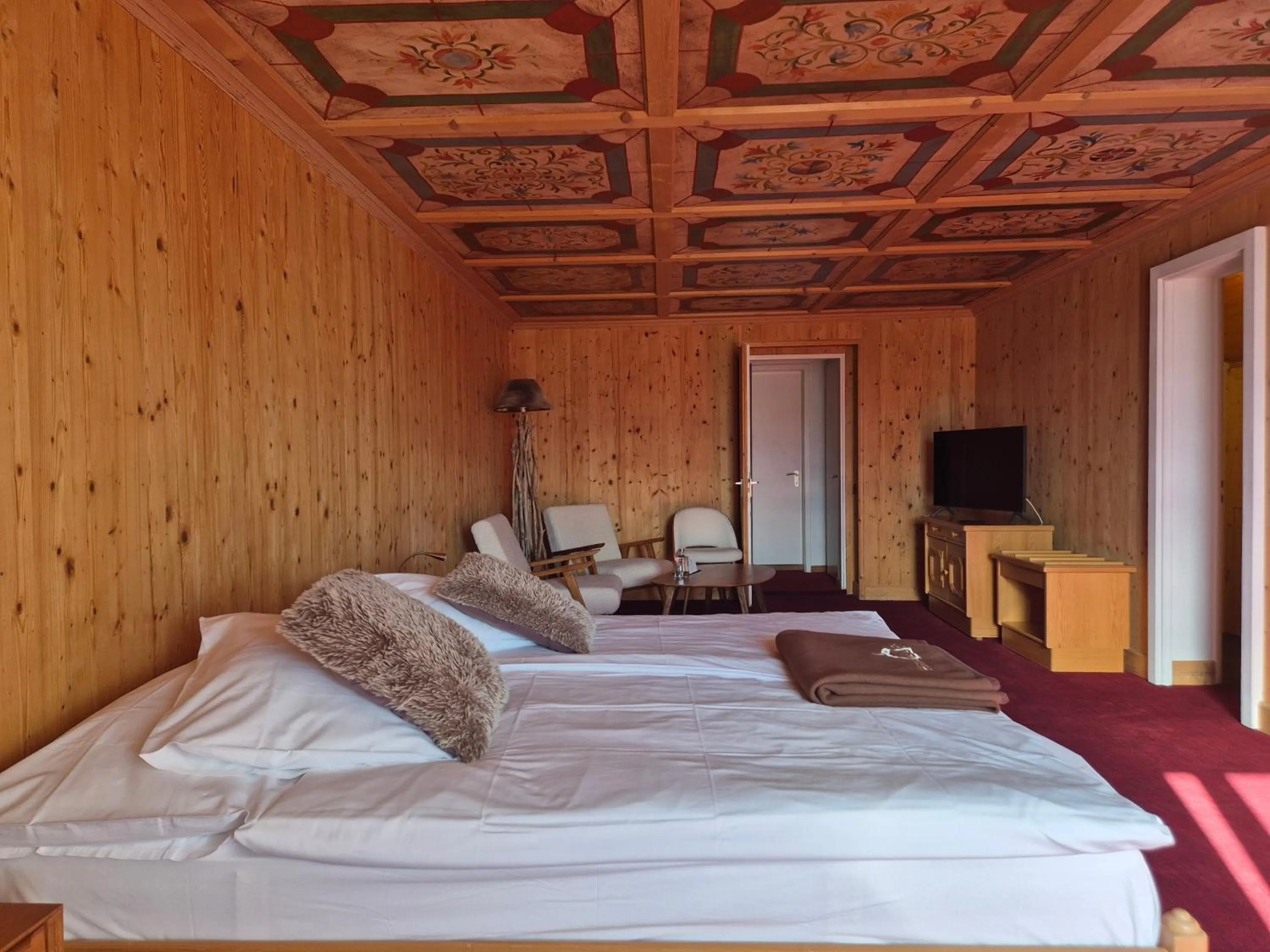 Mountain view, Bed in Hotel Etrier