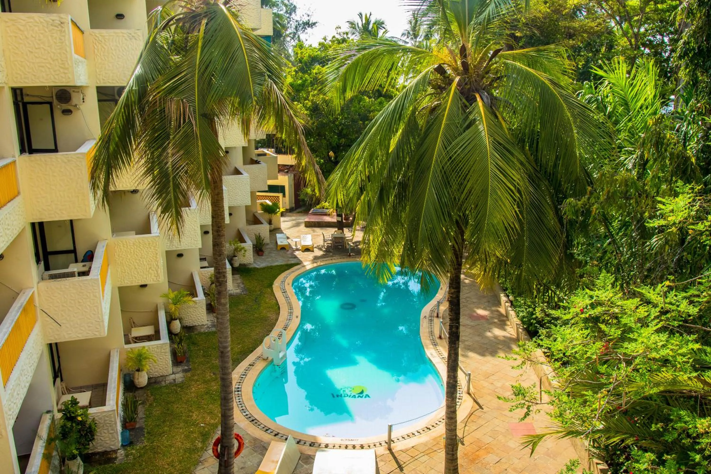 Pool view in Indiana Beach Apartments