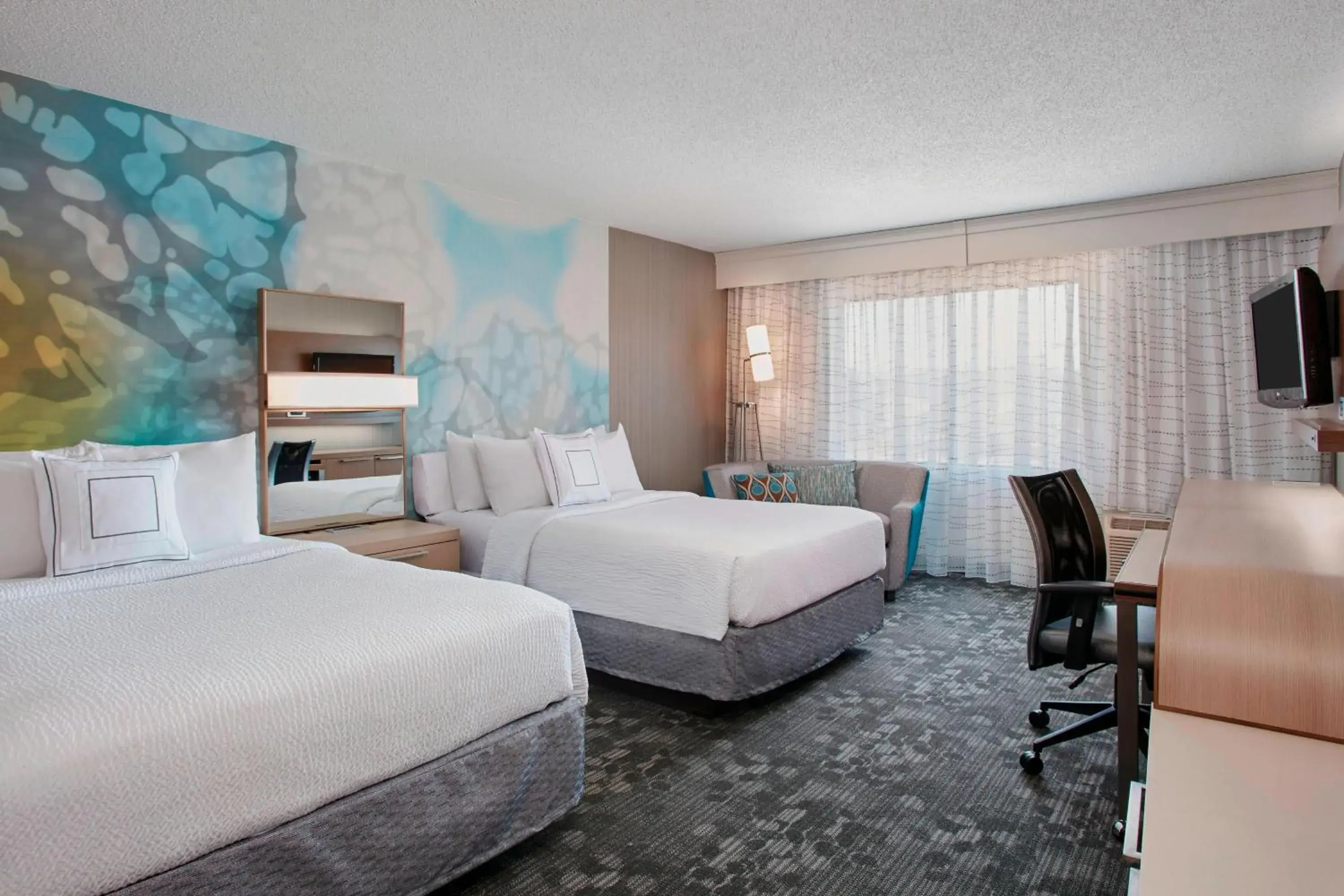 Double Room with Two Double Beds - Hearing Accessible in Courtyard by Marriott Detroit Pontiac/Auburn Hills Double Room with Two Double Beds - Hearing Accessible in Courtyard by Marriott Detroit Pontiac/Auburn Hills