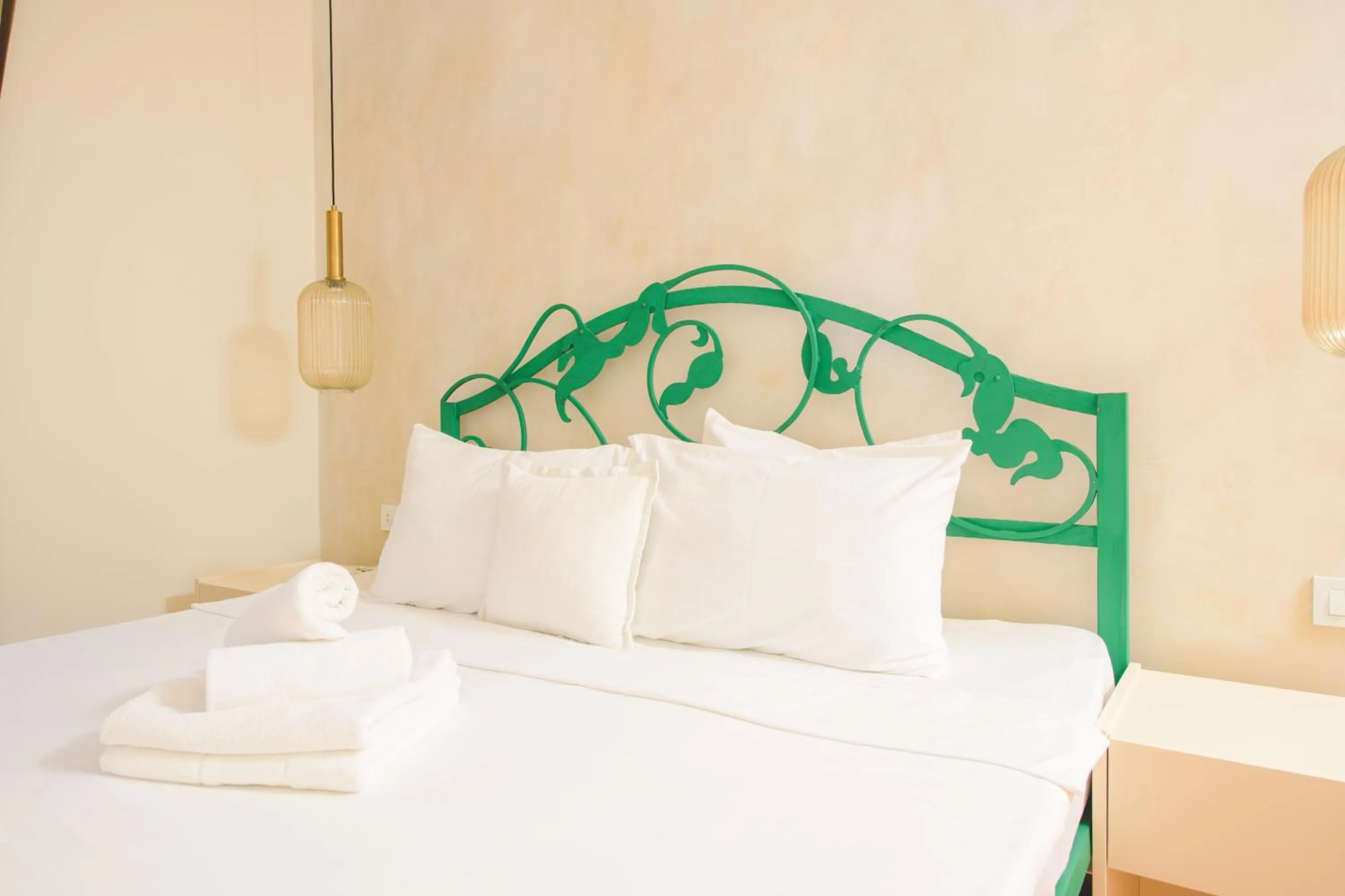 Bed in Vila Perast Boutique Hotel