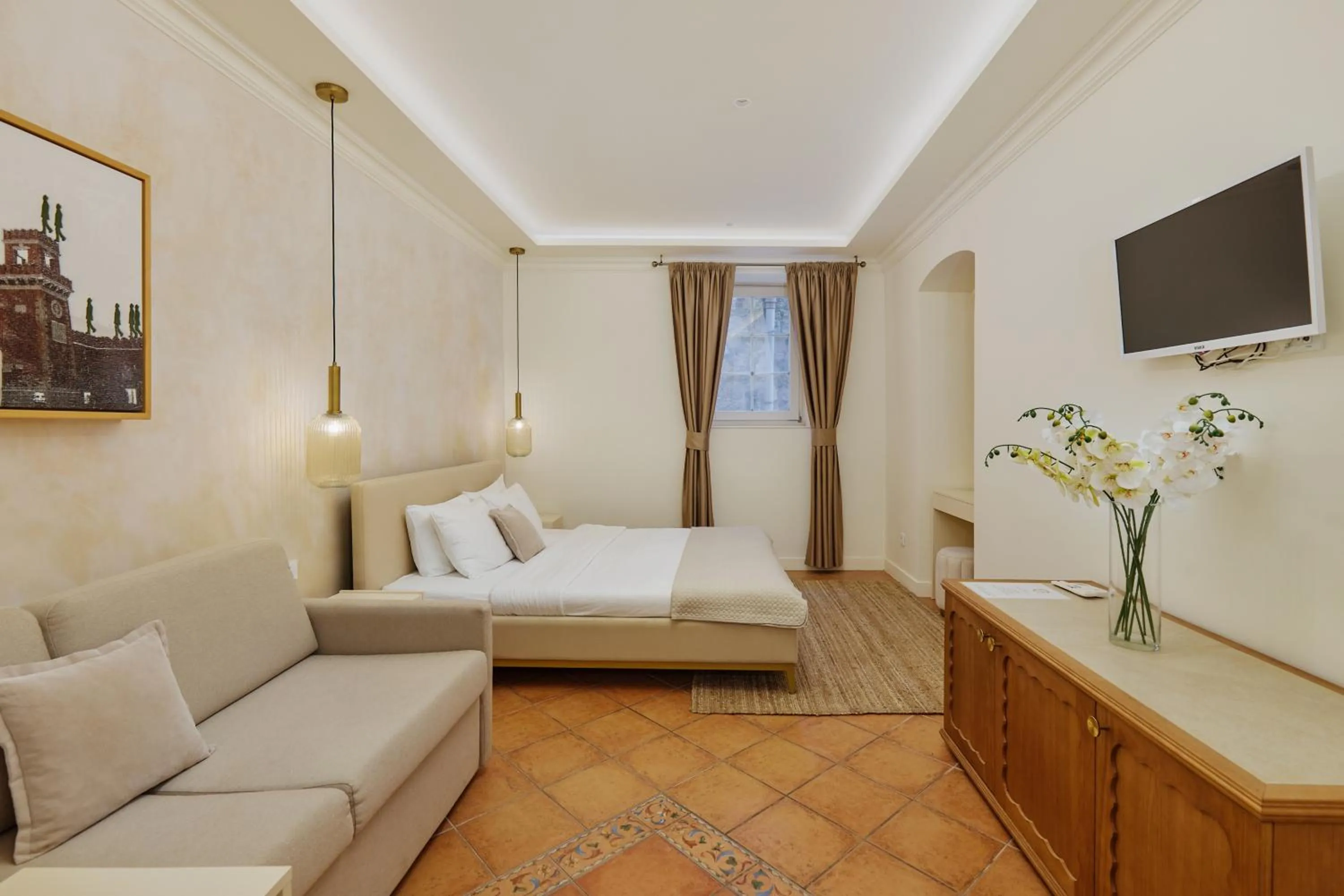 Photo of the whole room, Bed in Vila Perast Boutique Hotel