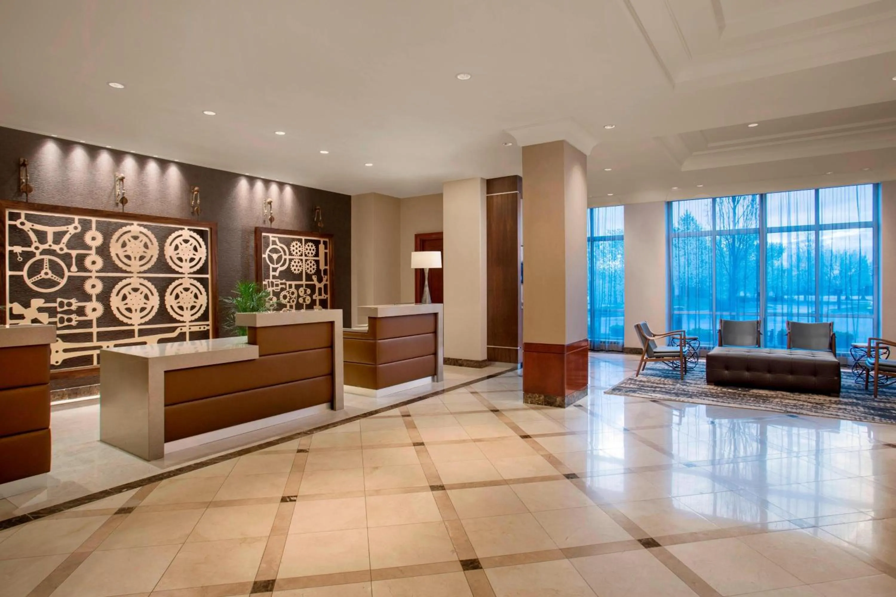 Lobby or reception in Auburn Hills Marriott Pontiac