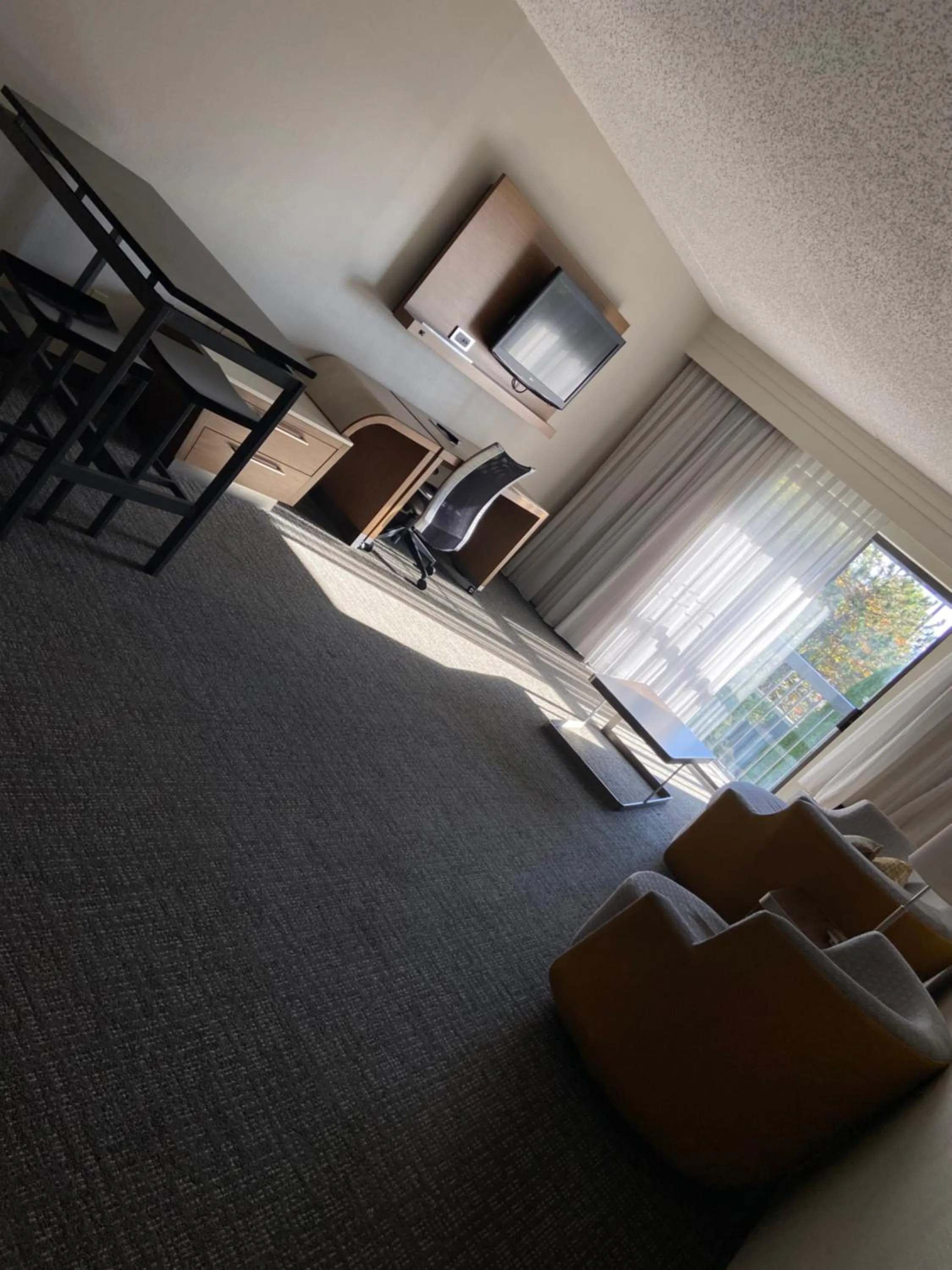 Living room in Courtyard Detroit Brighton