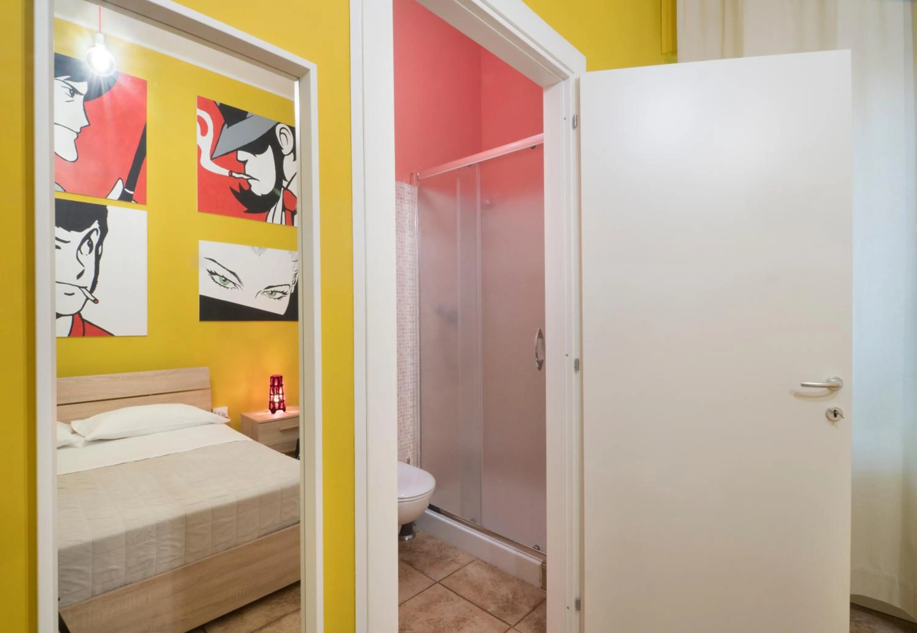 Bathroom, Bed in Marini Bed&Breakfast