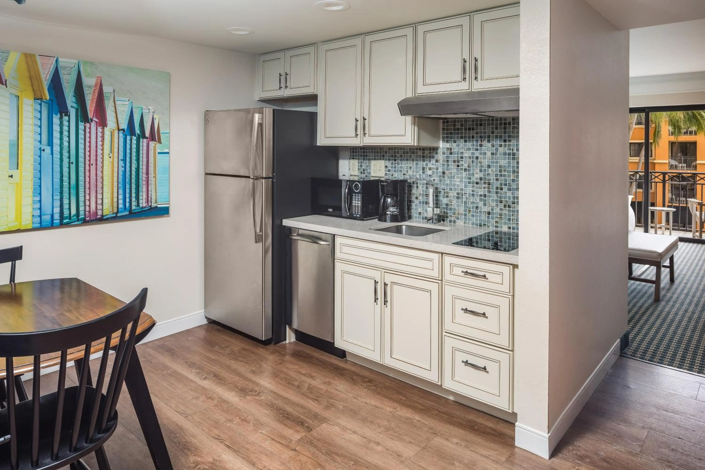 kitchen in The Atlantic Suites on the Ave