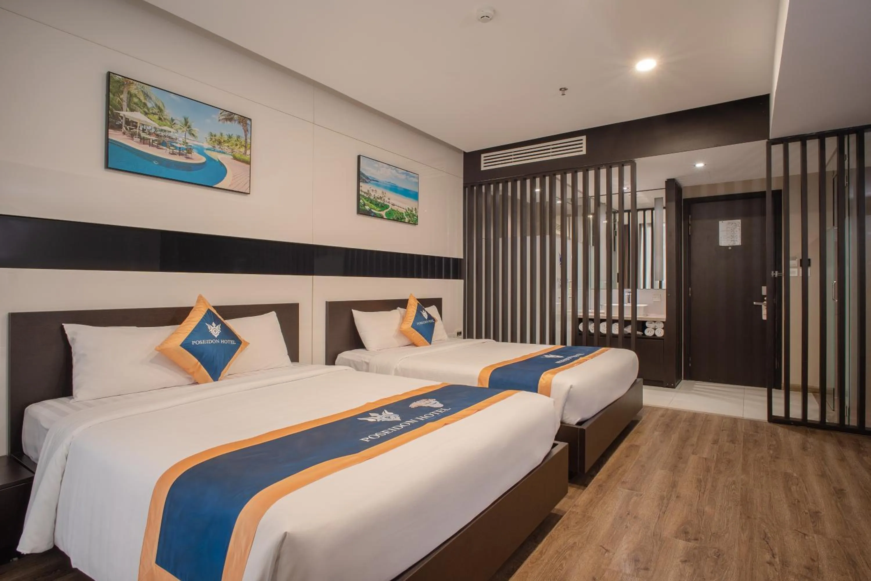 Shower, Bed in Poseidon Nha Trang Hotel