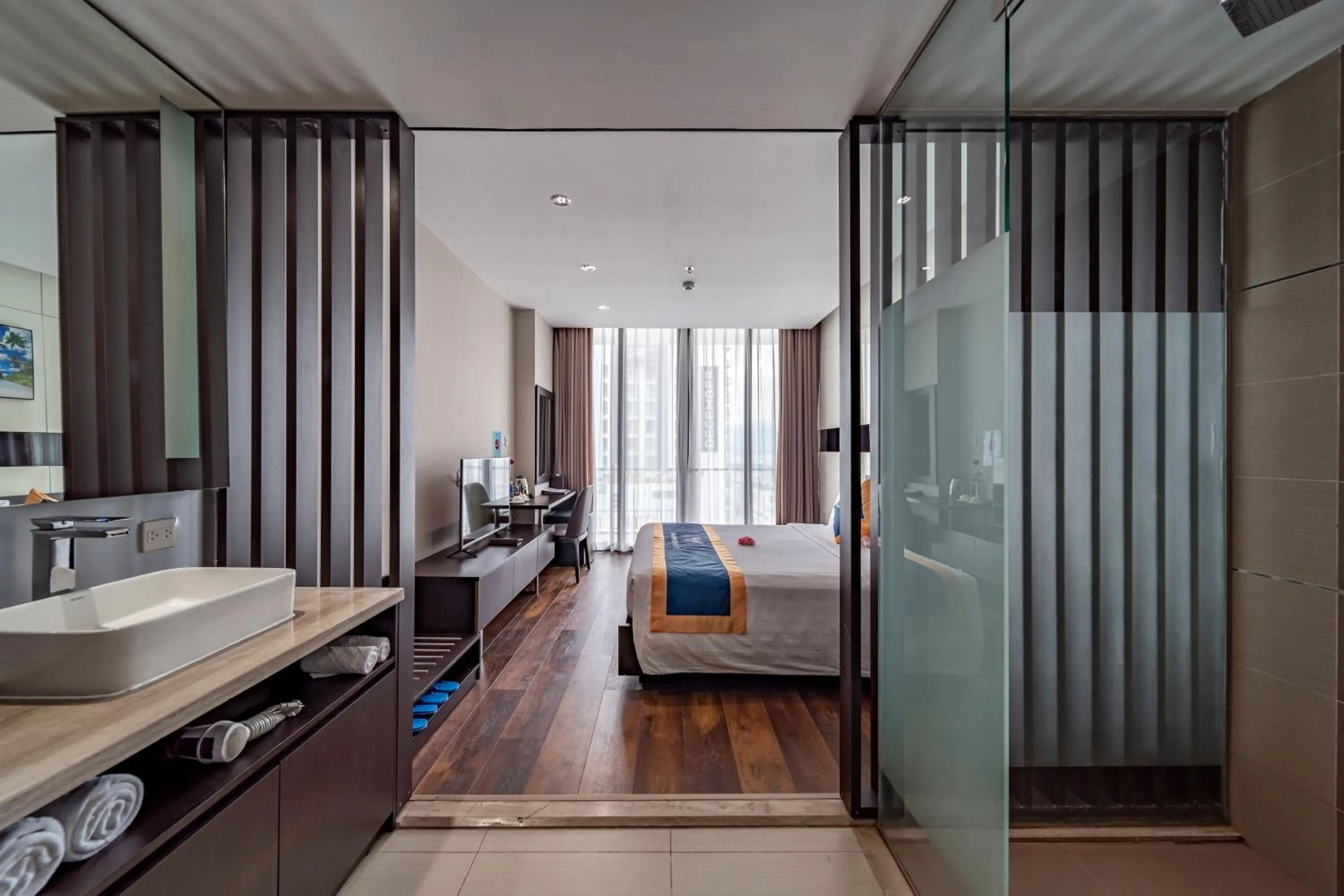 Bedroom, Bed in Poseidon Nha Trang Hotel