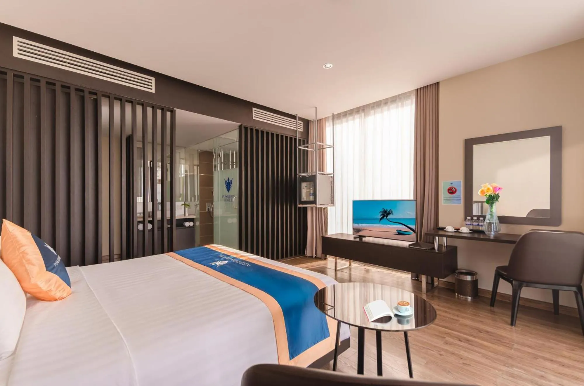 Bedroom, Bed in Poseidon Nha Trang Hotel