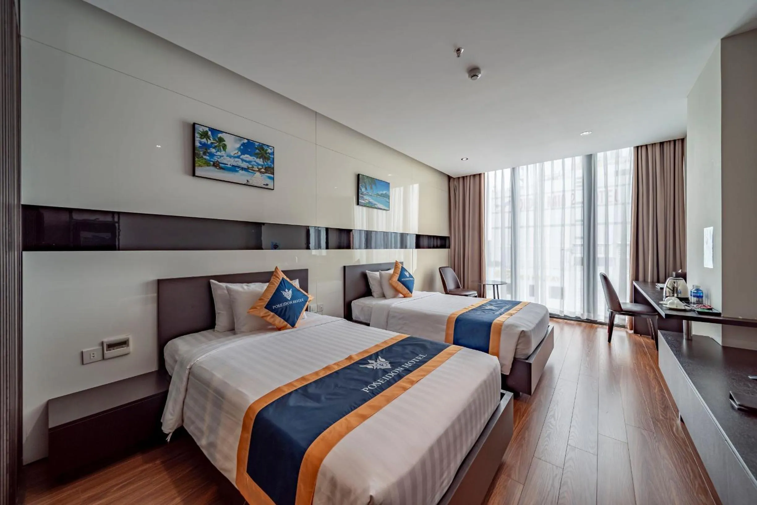 Photo of the whole room, Bed in Poseidon Nha Trang Hotel