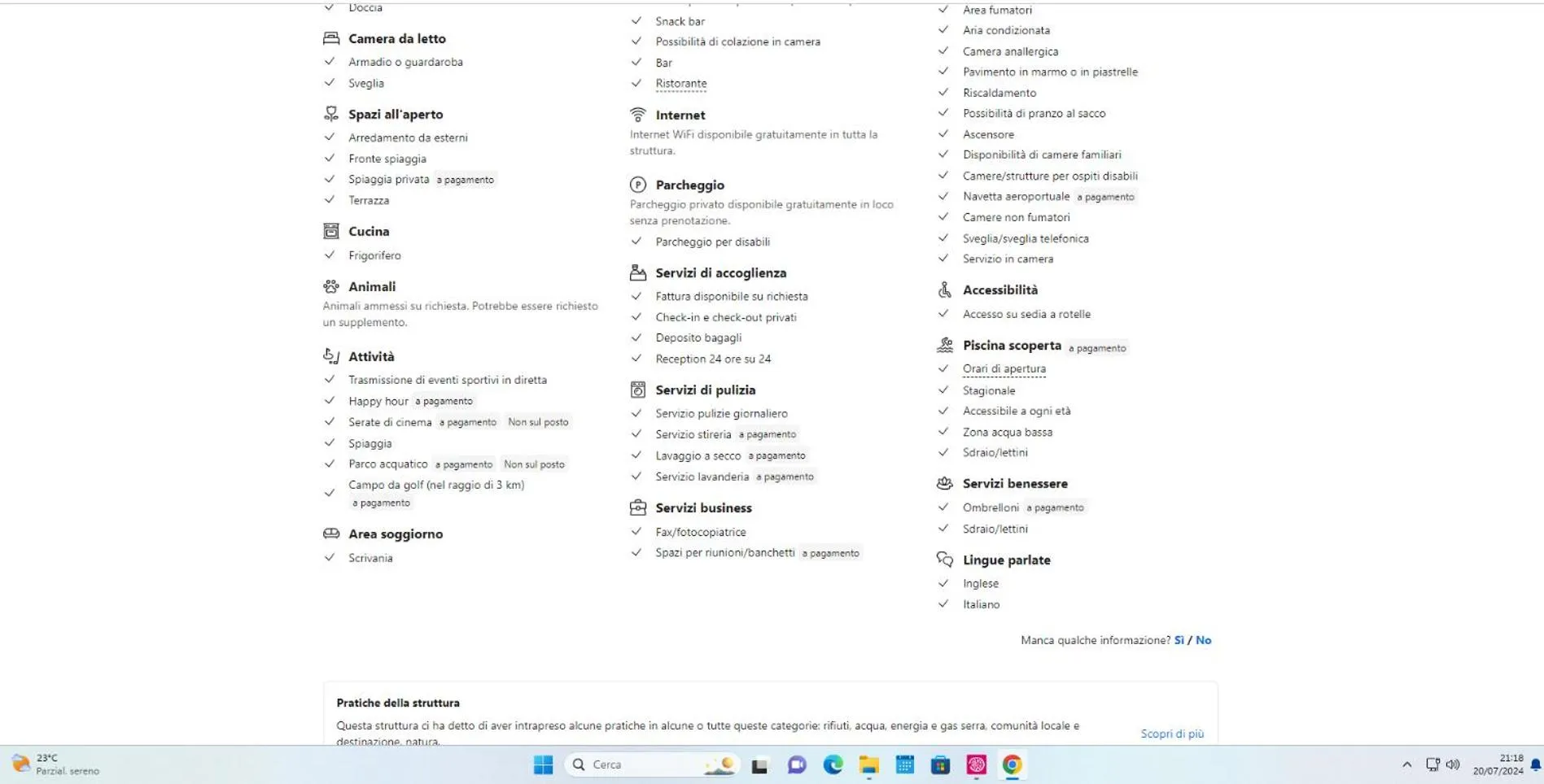 Beach in Hotel Ancora