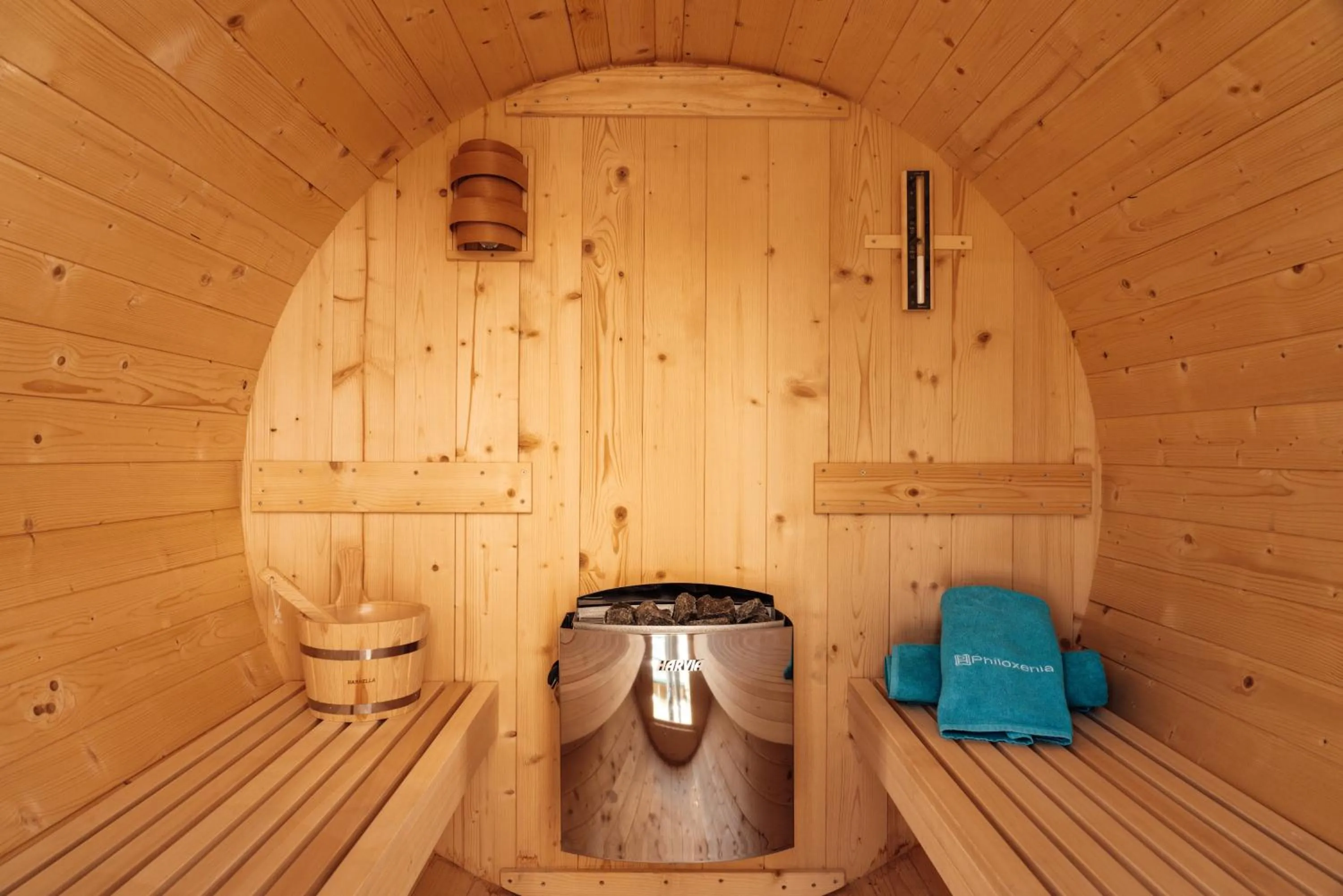 Sauna in Philoxenia Hotel & SPA