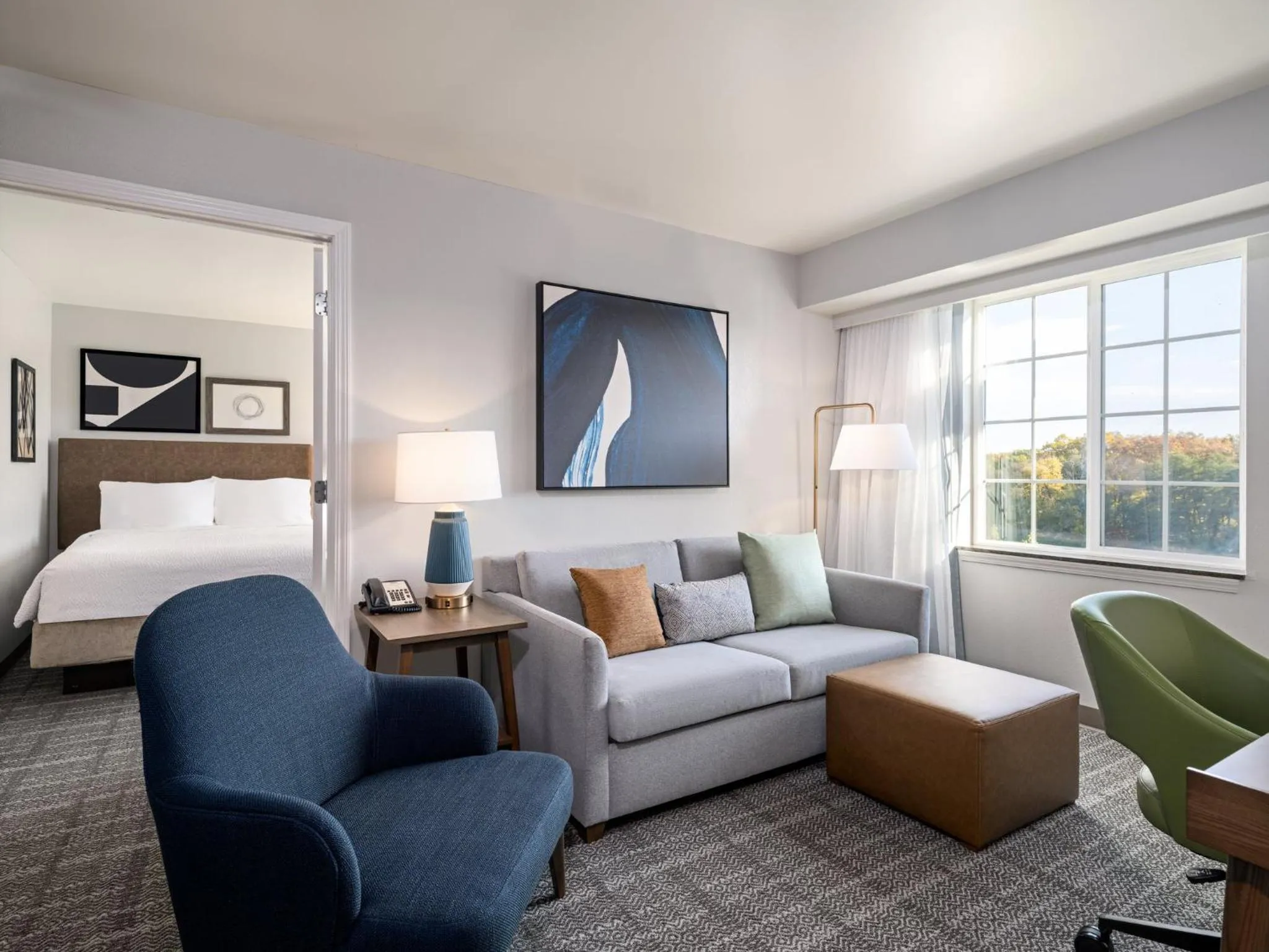 Photo of the whole room, Bed in Staybridge Suites Rochester University by IHG