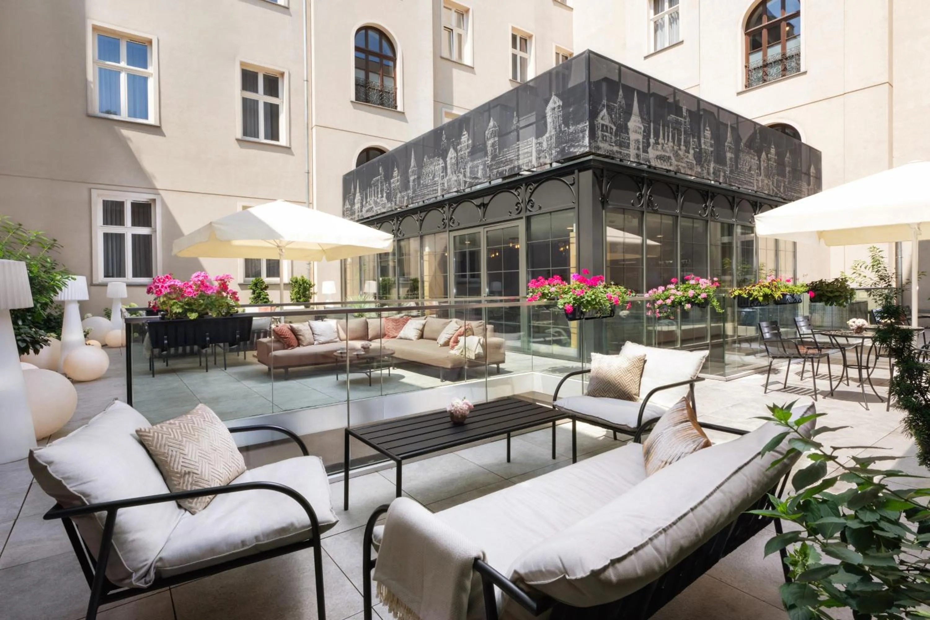Balcony/Terrace in Leonardo Boutique Hotel Krakow Old Town