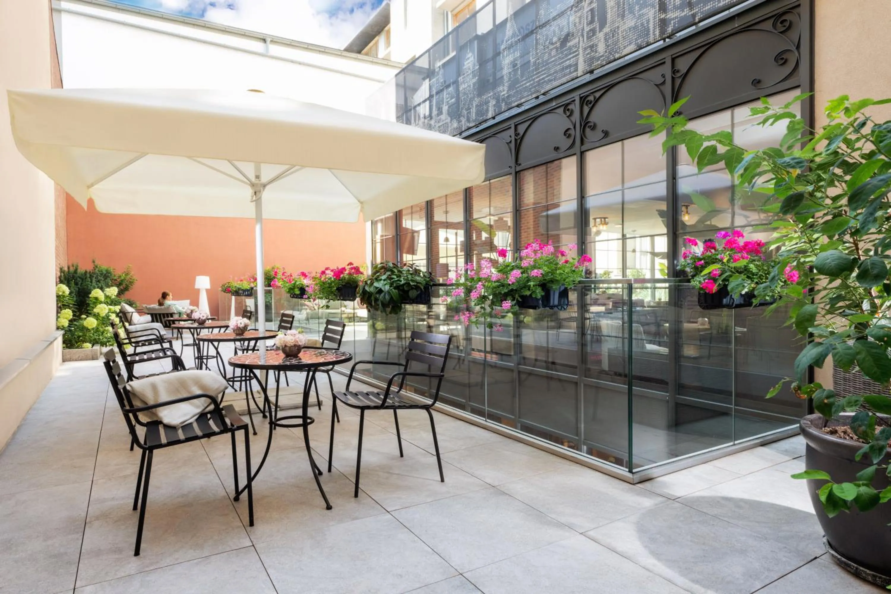 Balcony/Terrace in Leonardo Boutique Hotel Krakow Old Town