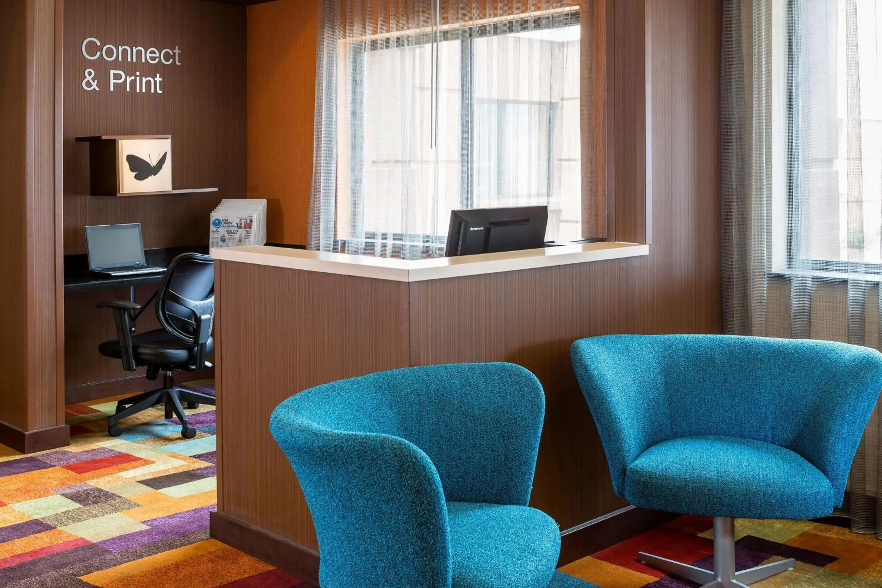 Lobby or reception in Fairfield Inn Muncie