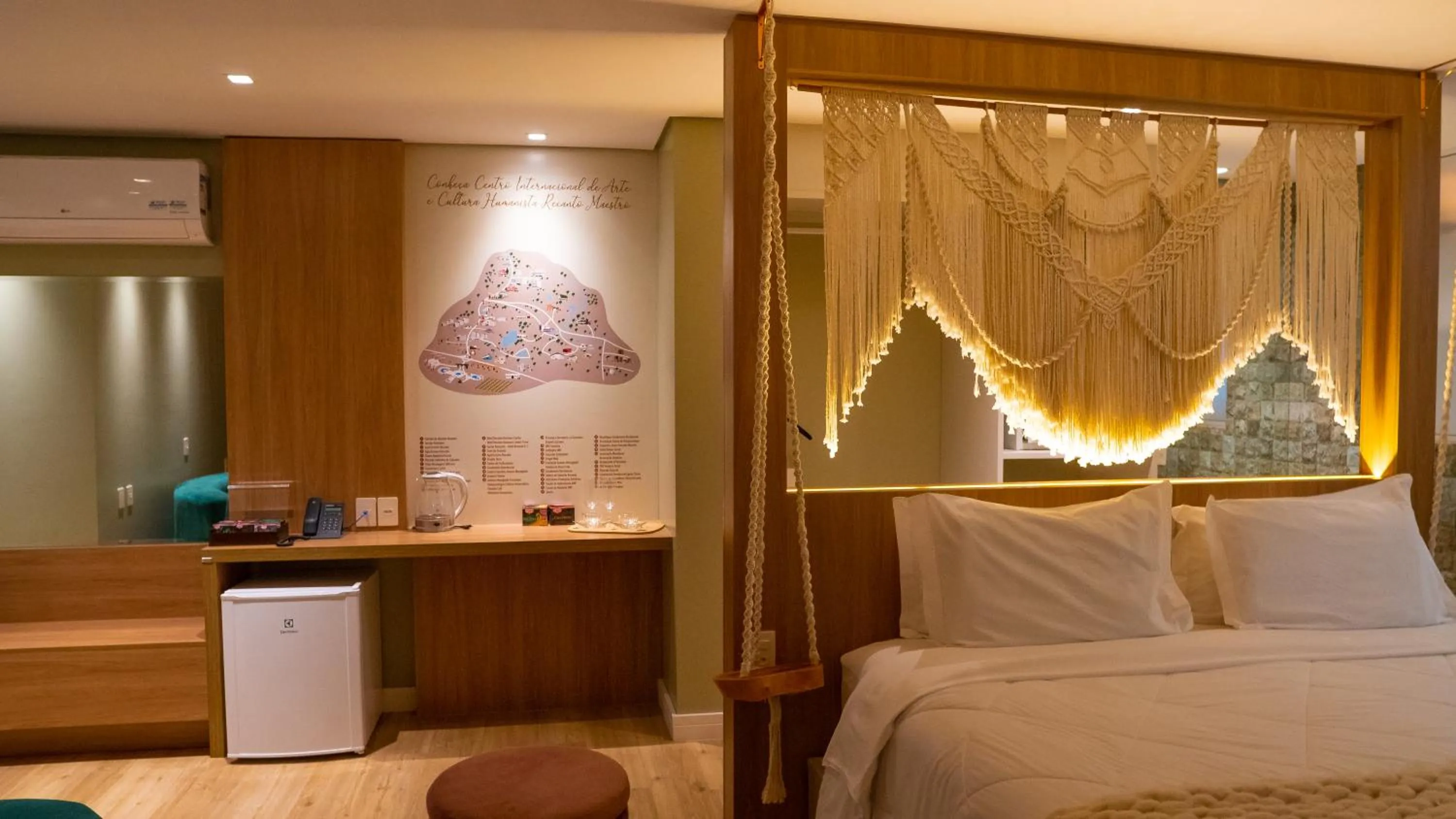 Bed in Hotel Recanto Maestro