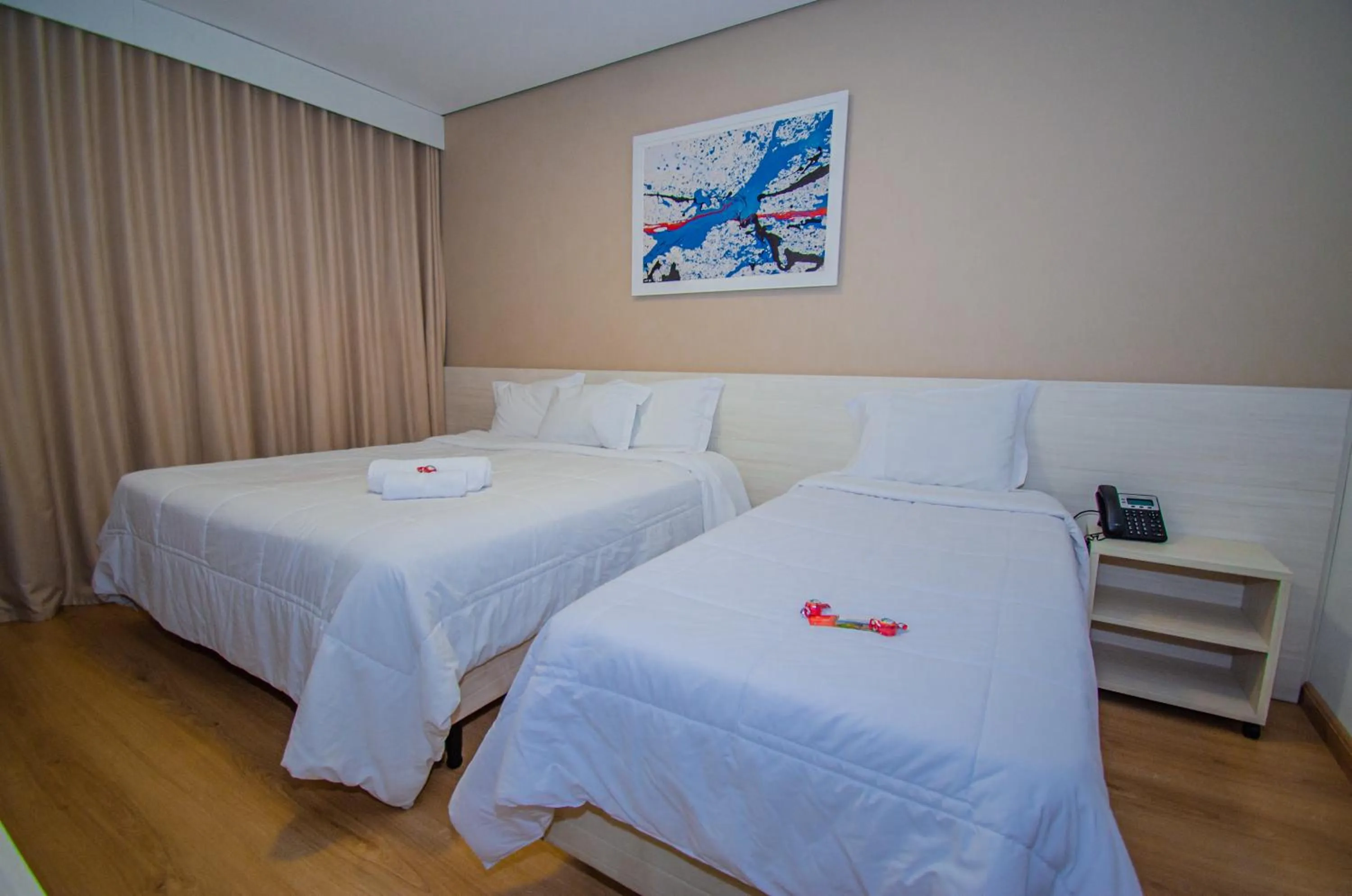 Bed in Hotel Recanto Maestro