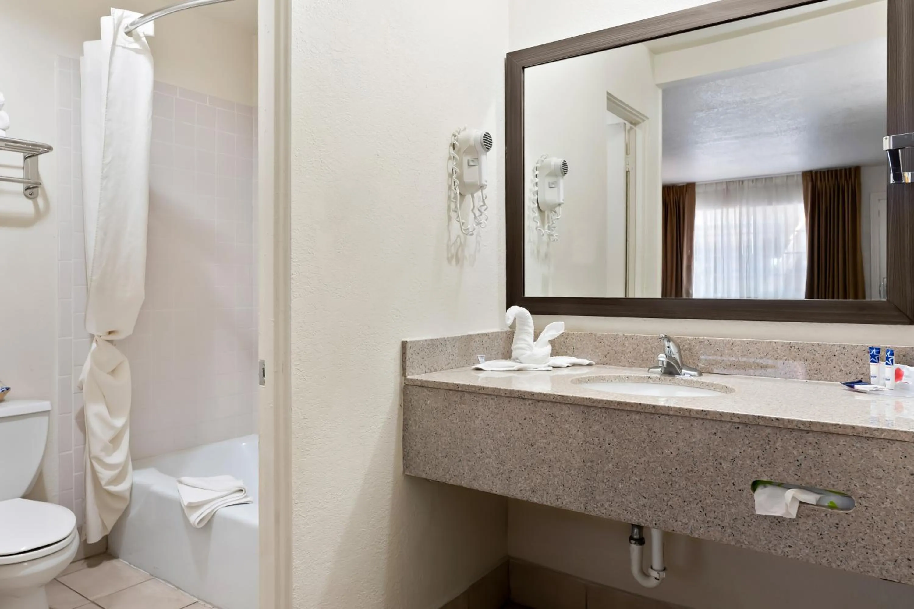 Shower in Americas Best Value Inn and Suites Flagstaff