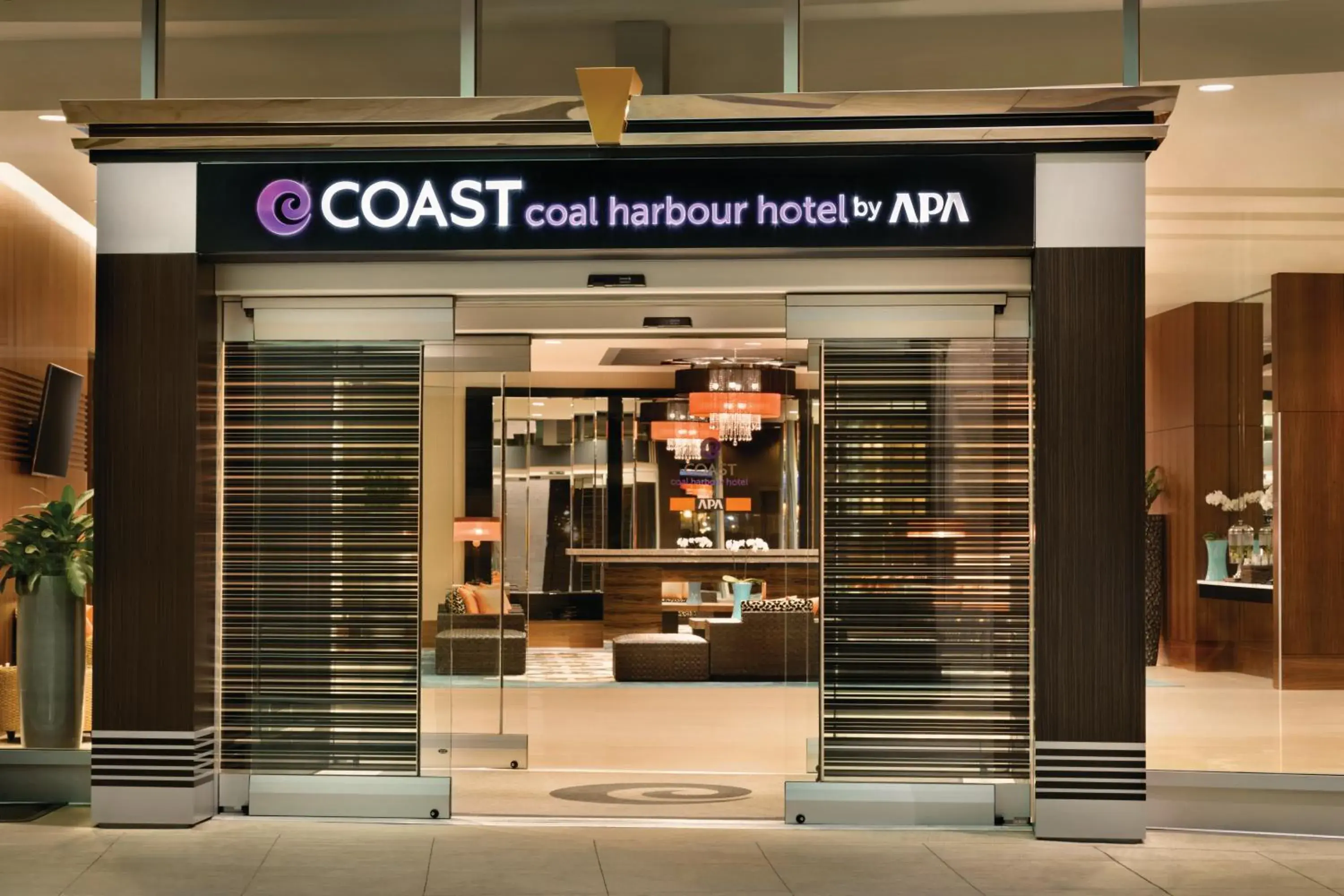 Facade/entrance in Coast Coal Harbour Vancouver Hotel by APA Facade/entrance in Coast Coal Harbour Vancouver Hotel by APA