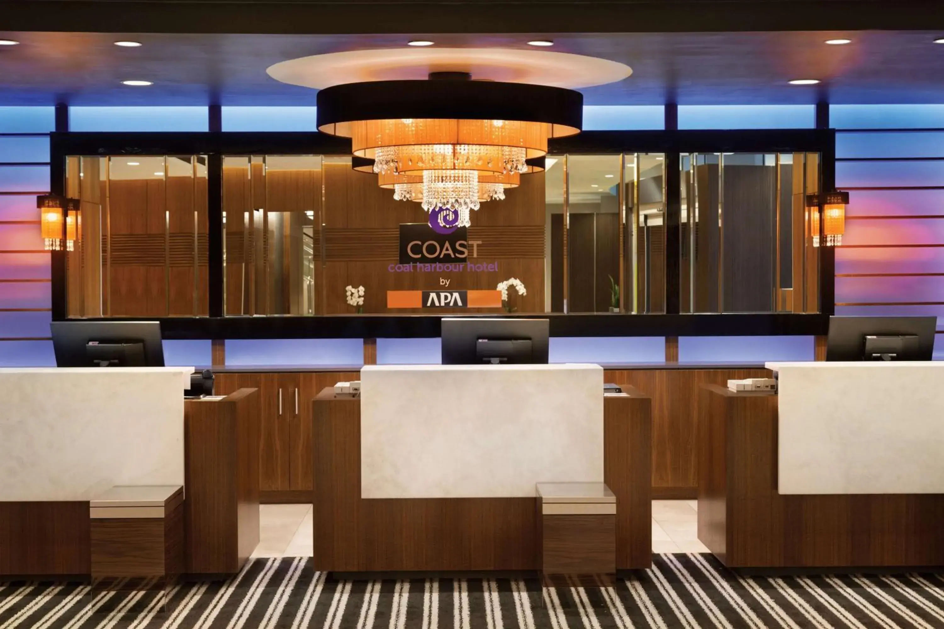 Lobby or reception in Coast Coal Harbour Vancouver Hotel by APA Lobby or reception in Coast Coal Harbour Vancouver Hotel by APA