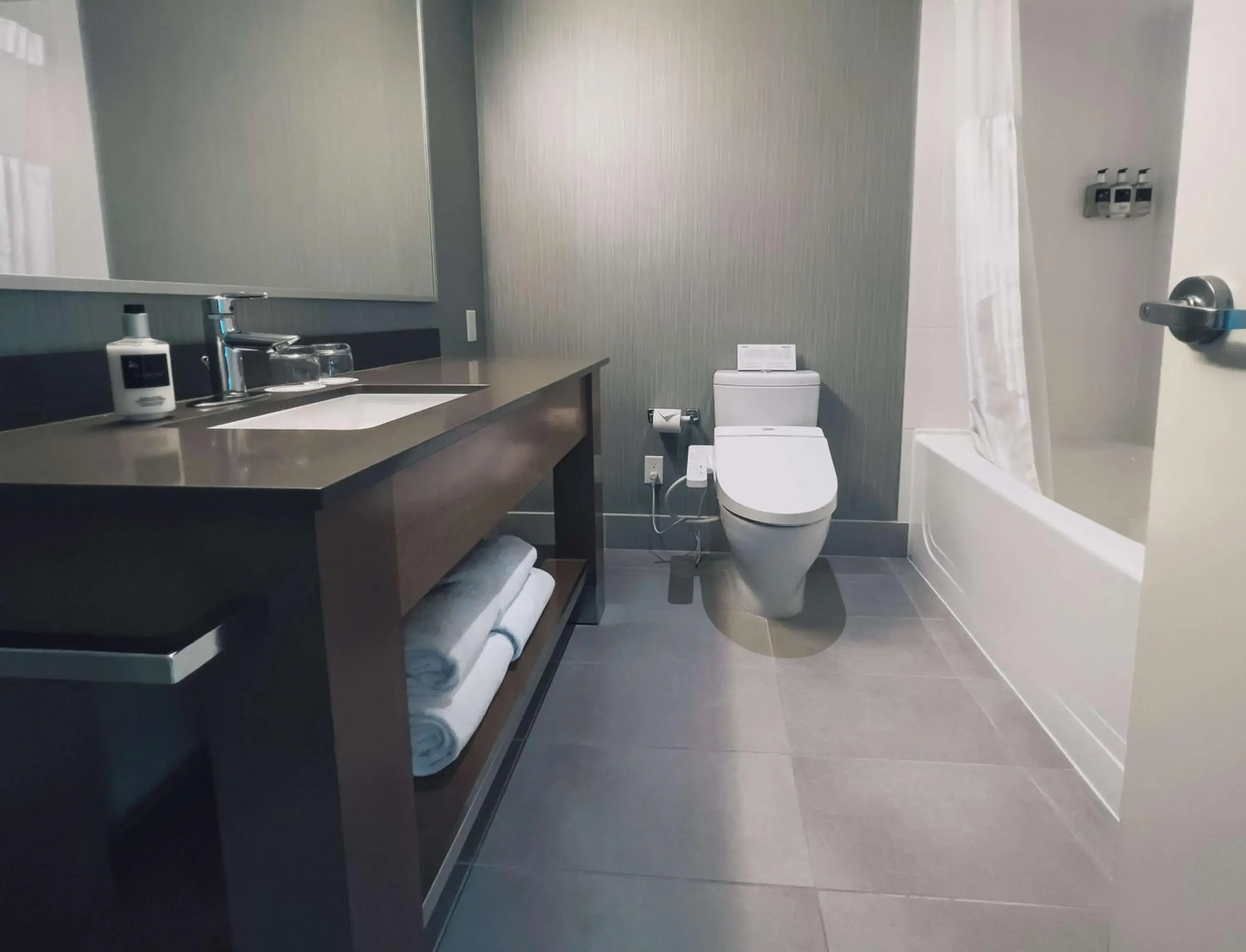 Bathroom in Coast Coal Harbour Vancouver Hotel by APA Bathroom in Coast Coal Harbour Vancouver Hotel by APA
