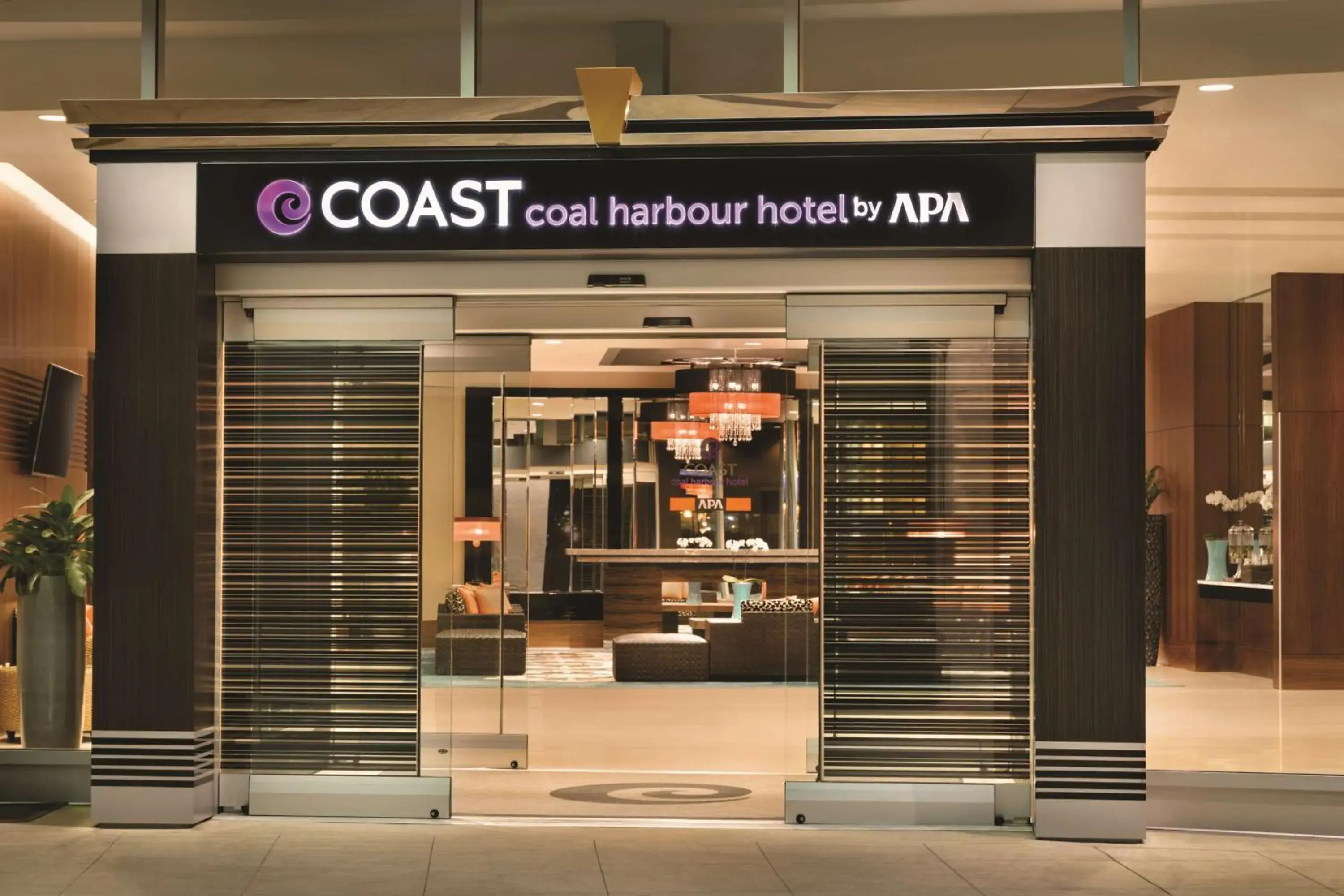 Property building in Coast Coal Harbour Vancouver Hotel by APA Property building in Coast Coal Harbour Vancouver Hotel by APA