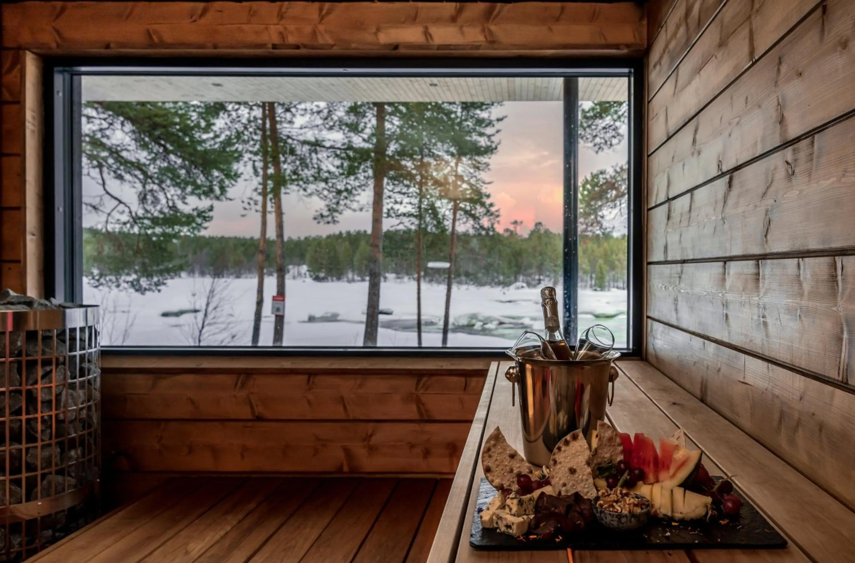 Sauna in Wilderness Hotel Juutua
