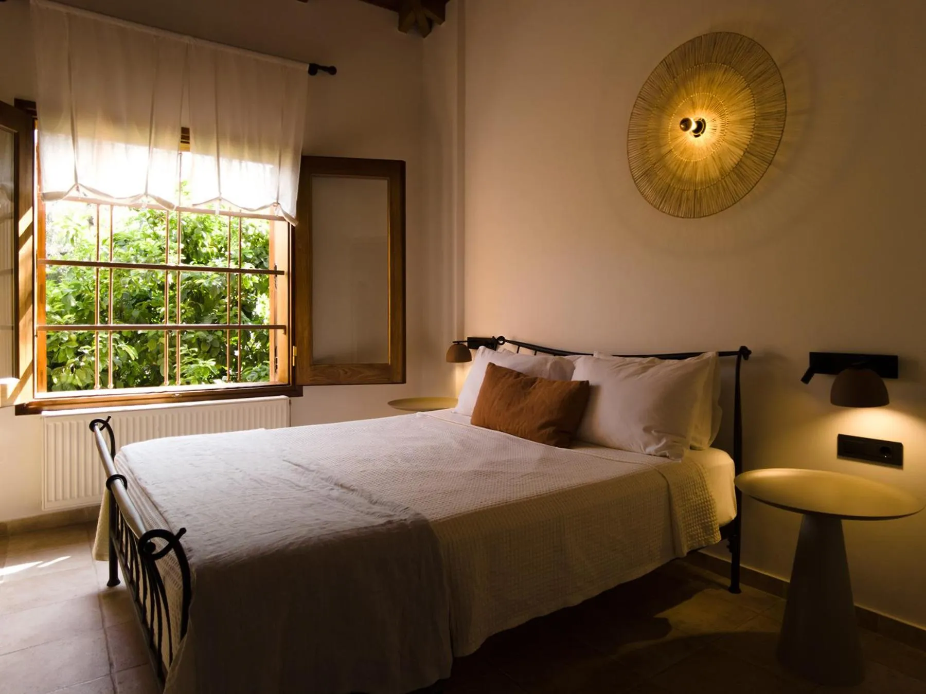 Bed in Yialasi Hotel